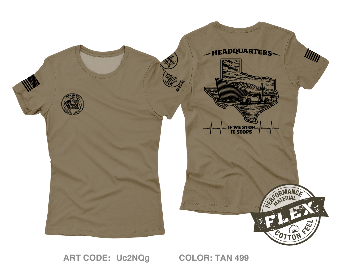 38th MP Co Core Women's SS Flex Performance Tee - Uc2NQg