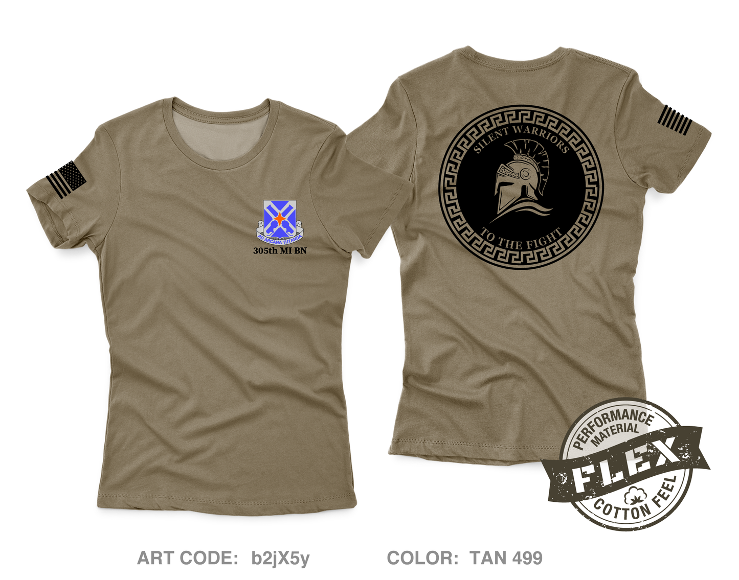 305th MI BN Core Women's SS Flex Performance Tee - b2jX5y