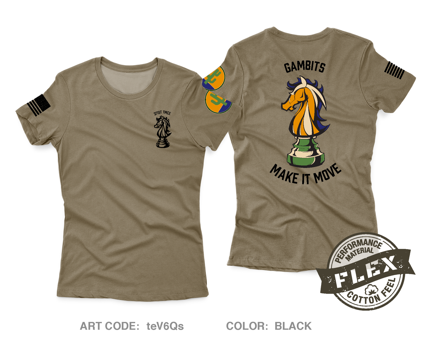 371st TMCE Core Women's SS Flex Performance Tee - teV6Qs