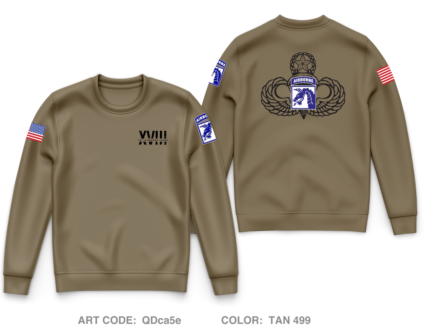 XVIII Airborne Corps Store 1 Core Men's Crewneck Performance Sweatshirt - QDca5e