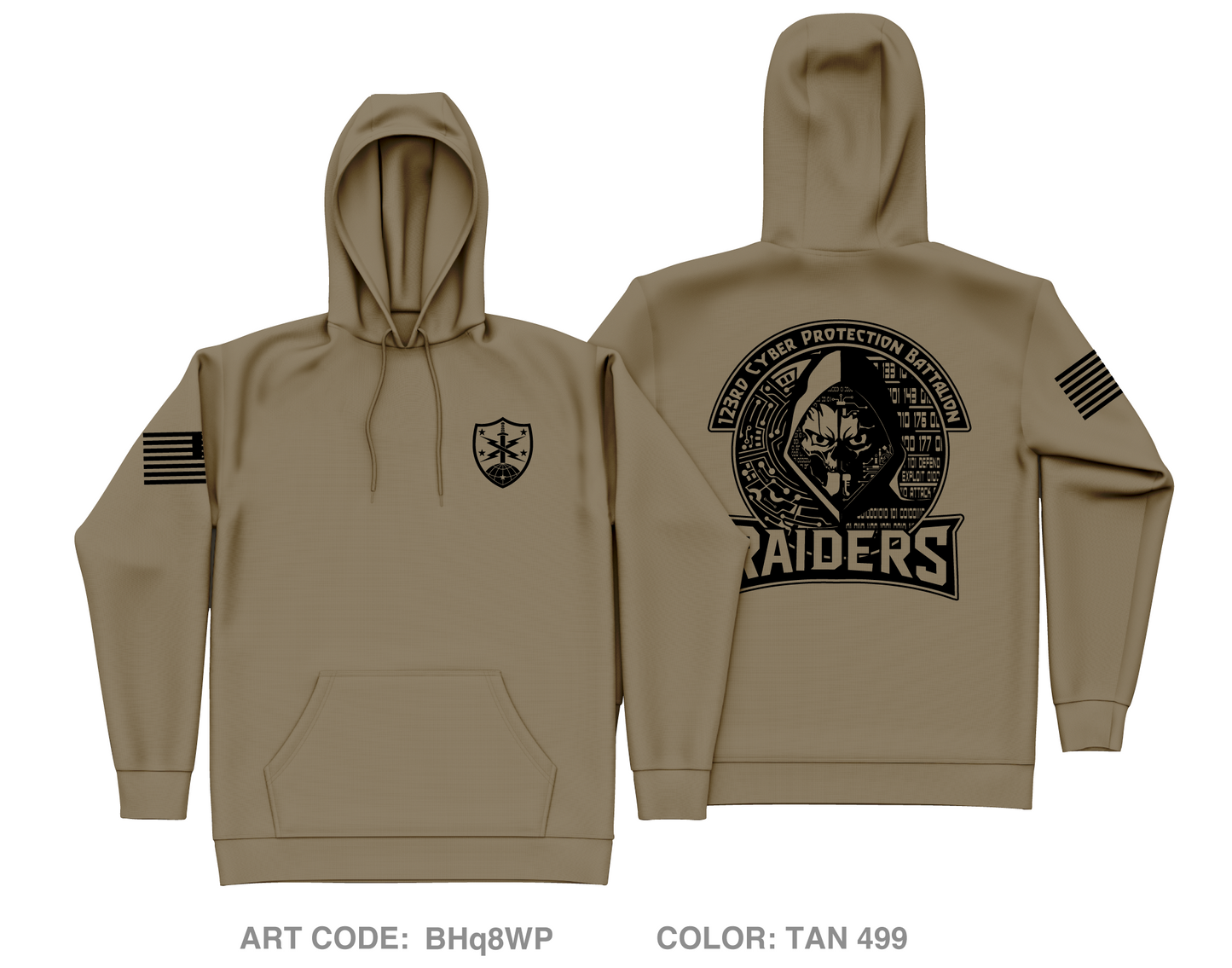 123rd Cyber Protection Battalion Fundraising Collection Core Men's Hooded Performance Sweatshirt - BHq8WP