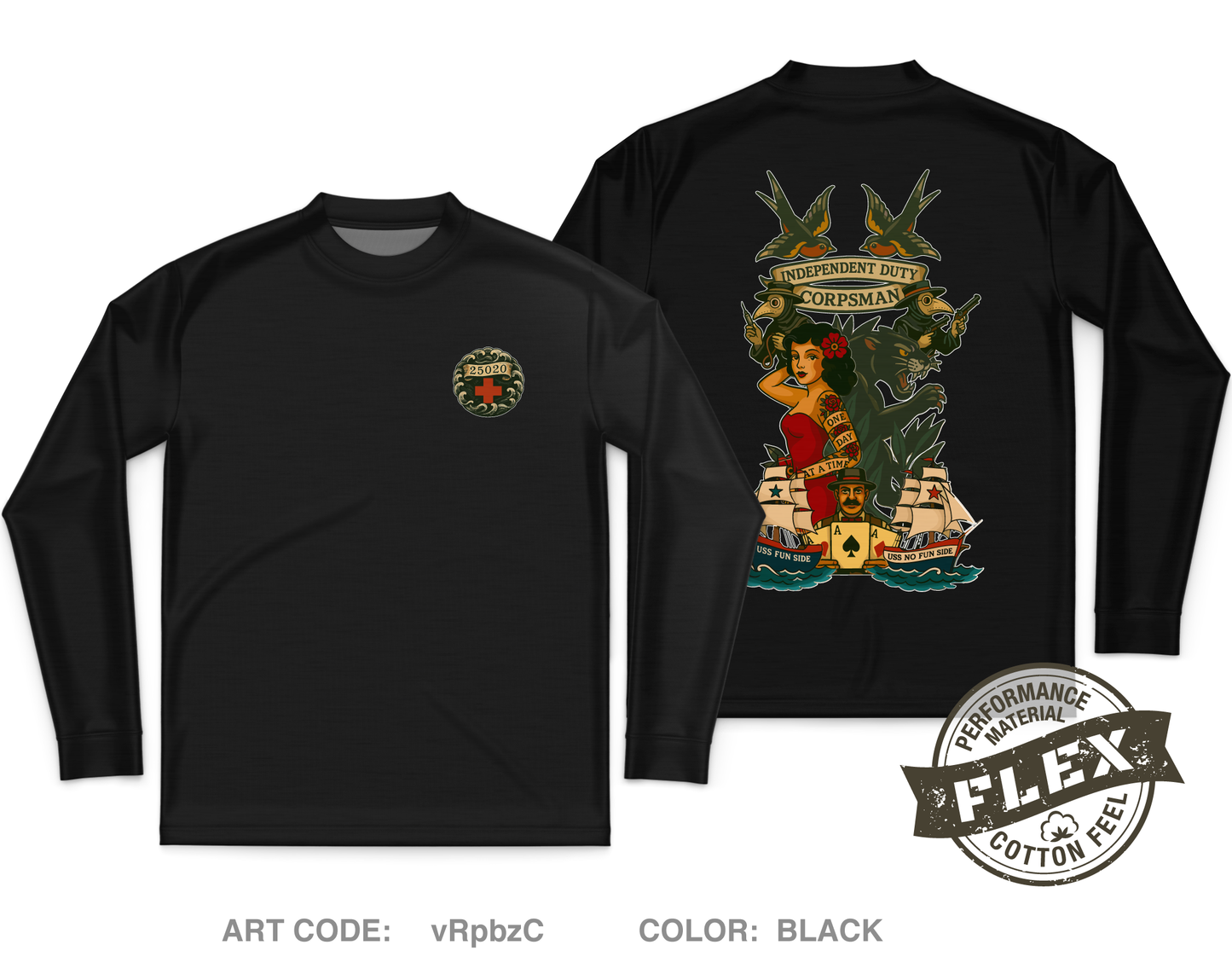 SFIDC 25020 Core Men's LS Flex Performance Tee - vRpbzC