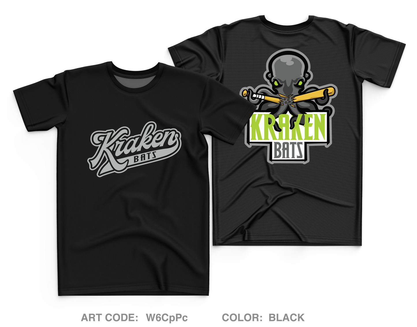 Kraken Bats Core Men's SS Performance Tee - W6CpPc