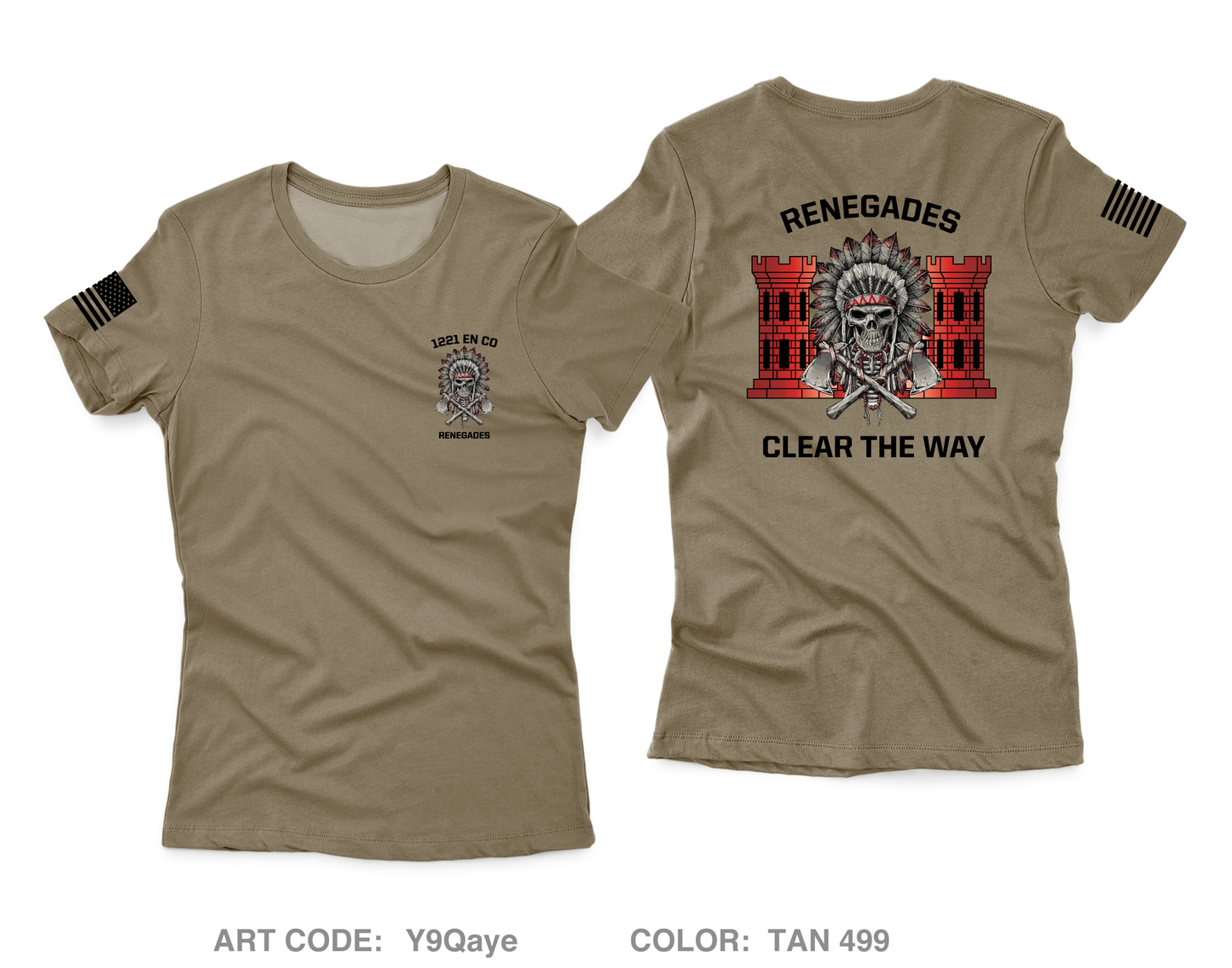 1221st EN CO Core Women's SS Performance Tee - Y9Qaye