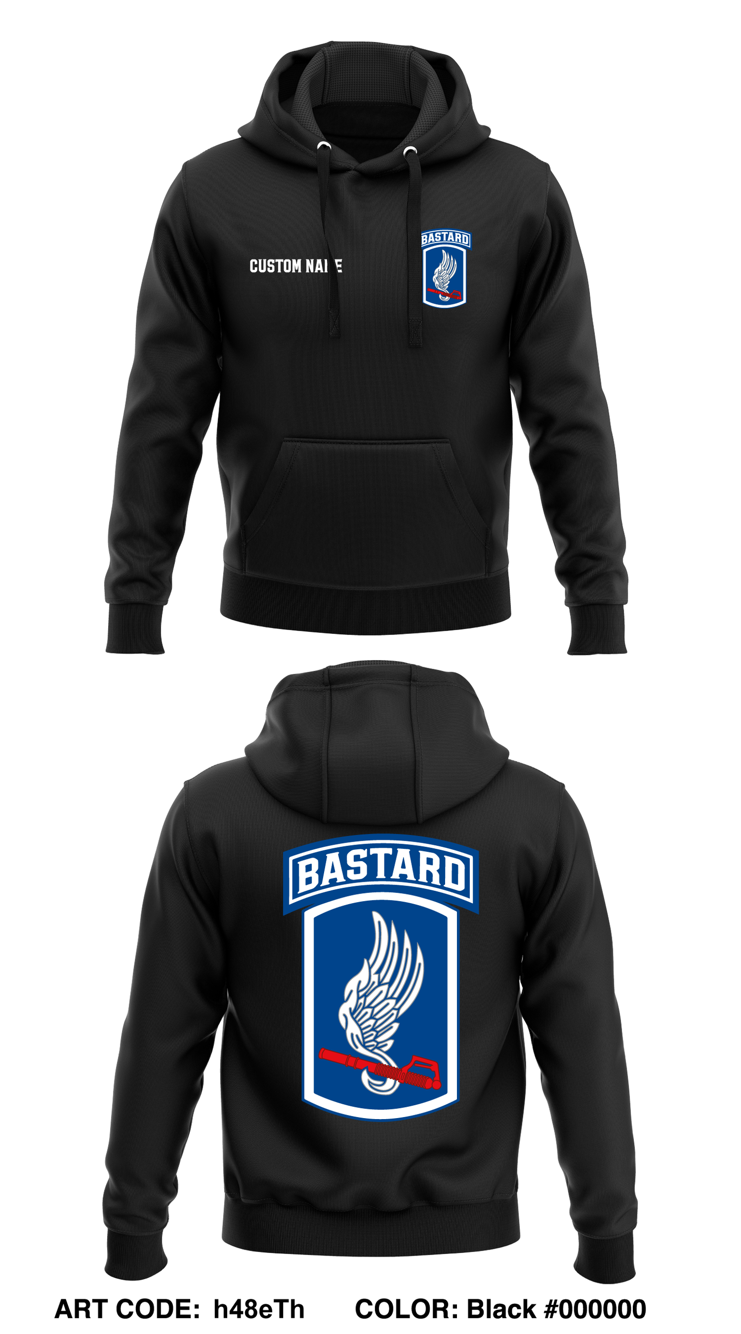CUSTOM Mod Co, 1-53 Core Men's Hooded Performance Sweatshirt - h48eTh