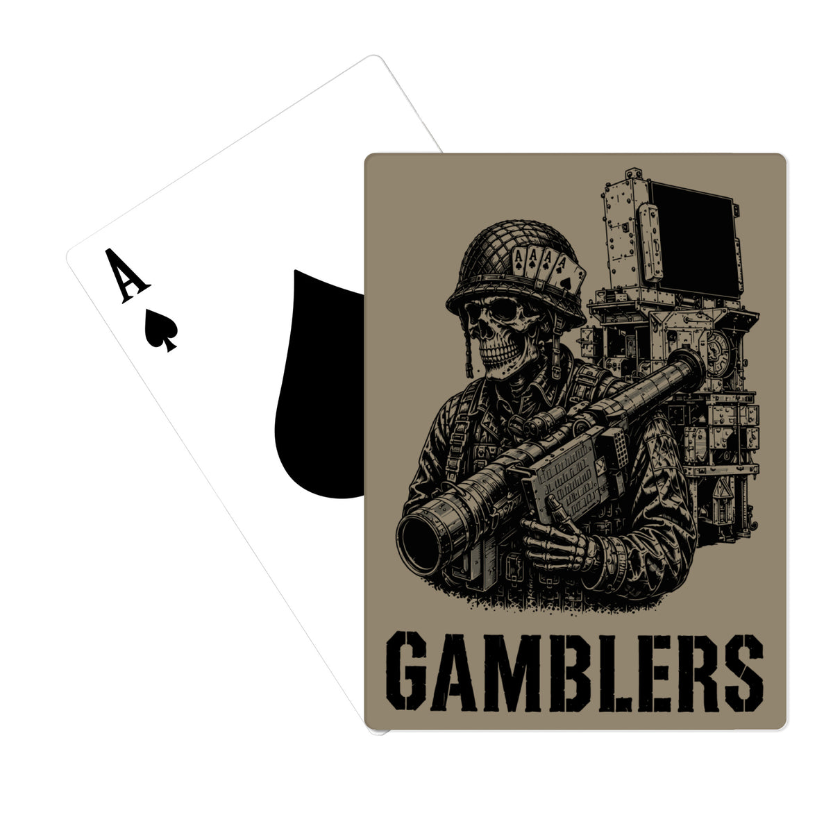 1st PLT B BTRY 4/60th Playing Cards - fULwgN