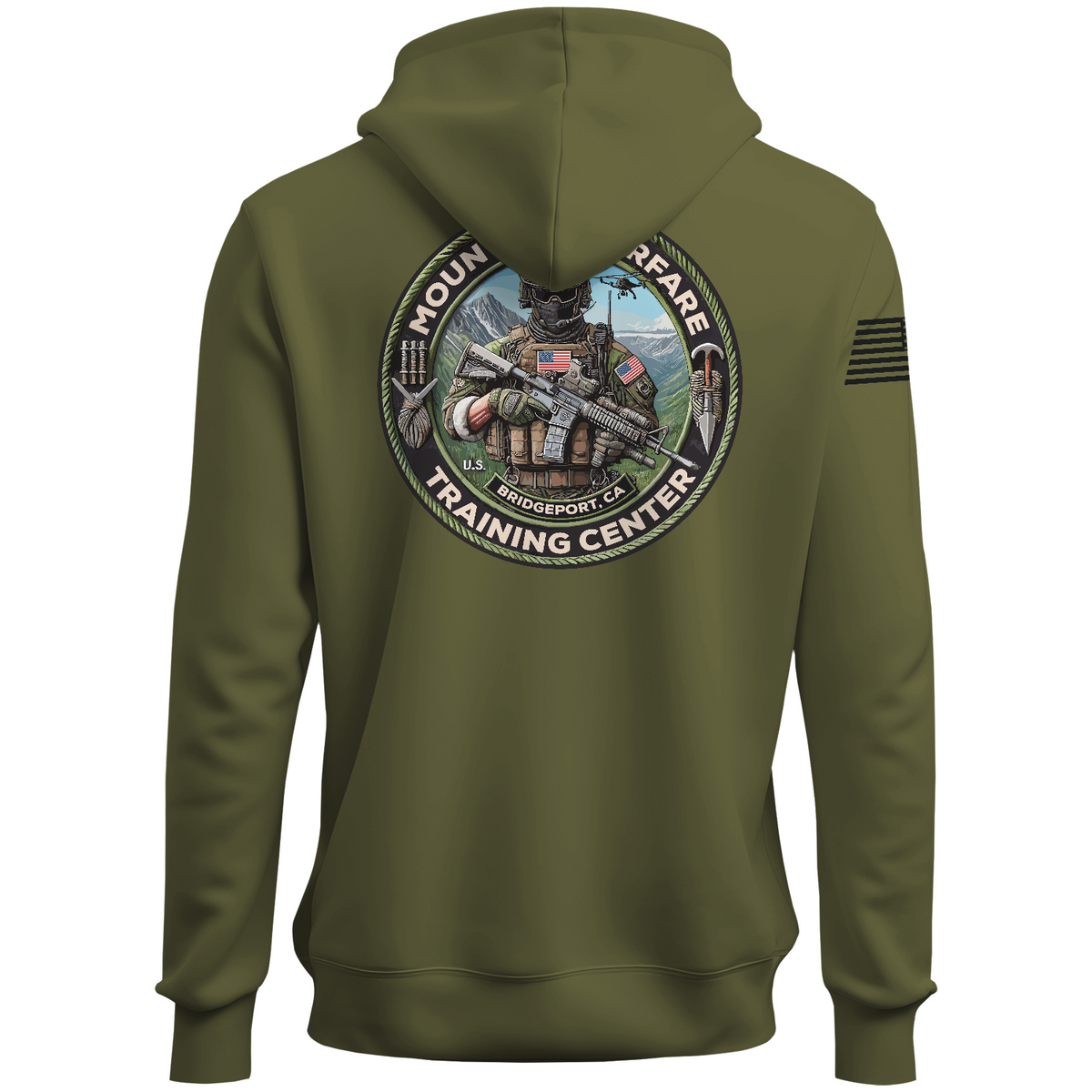 Marine Corps Mountain Warfare Training Center Core Men's Hooded Performance Sweatshirt - s5qm5n