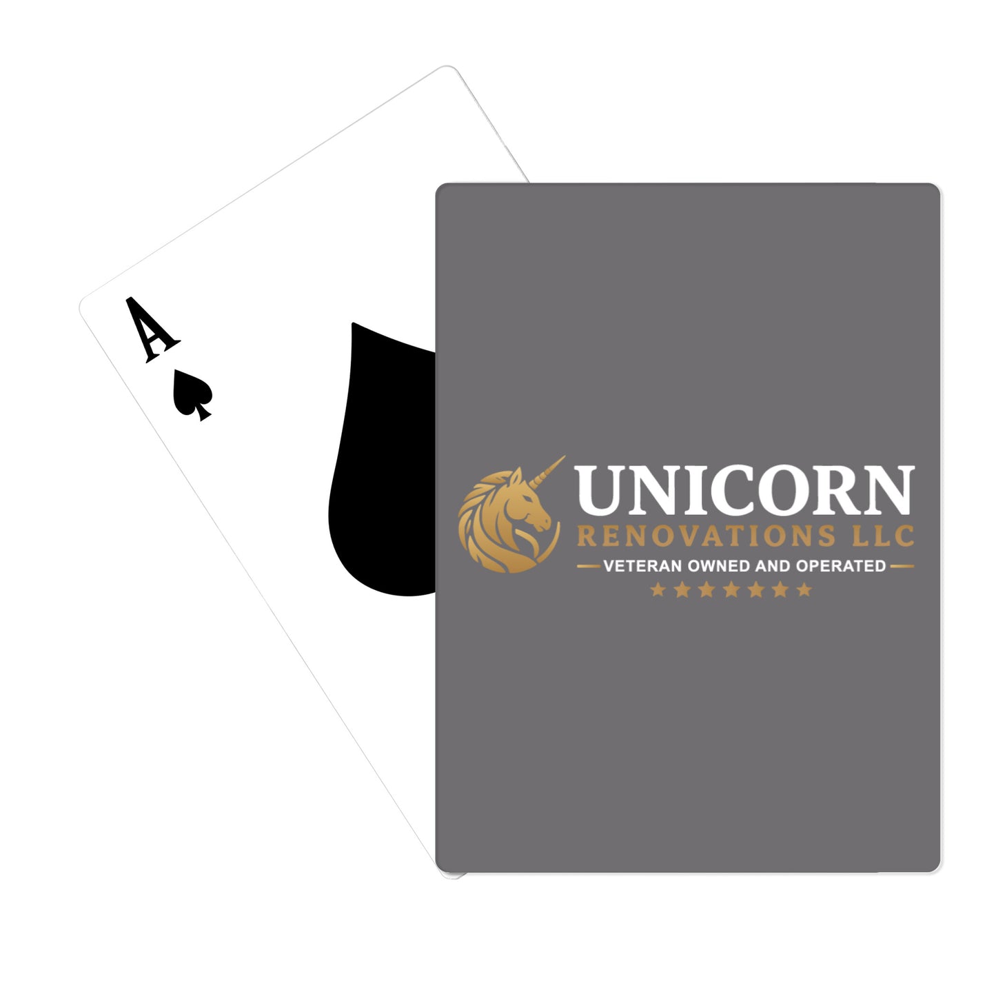 Unicorn Renovations LLC Playing Cards - amuct3