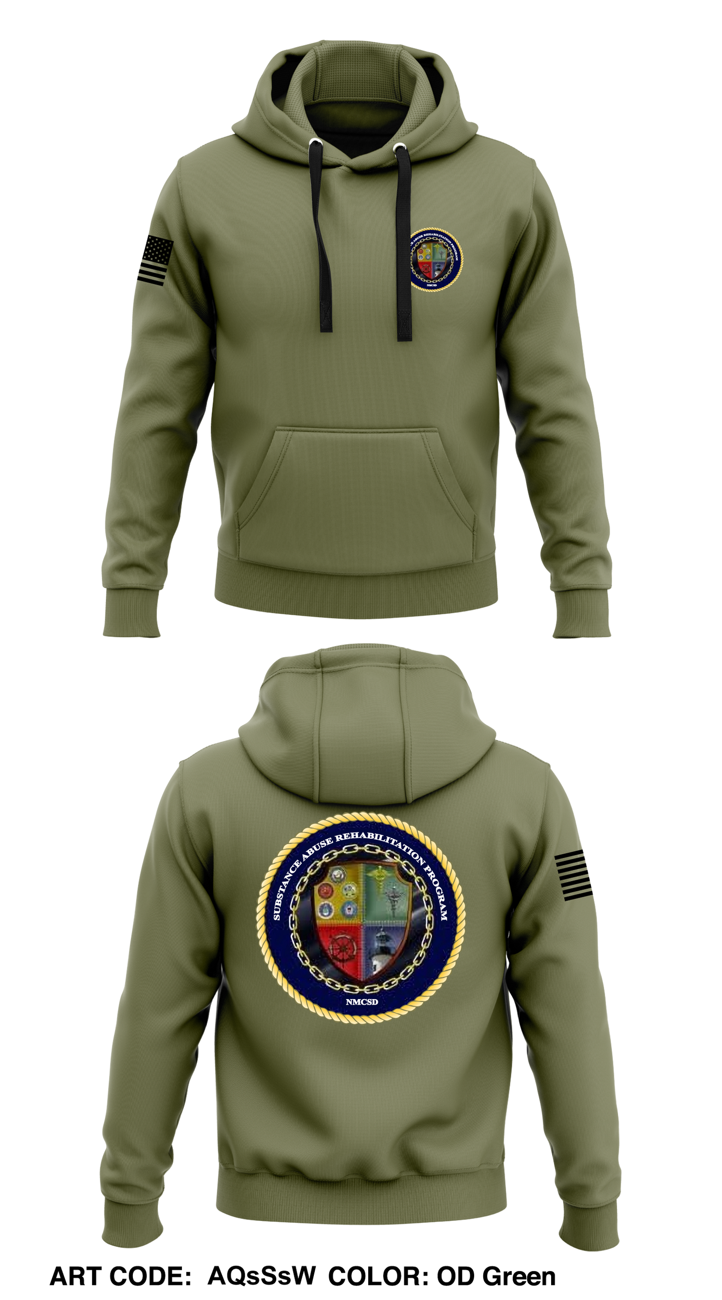 SARP Point Loma, CA Core Men's Hooded Performance Sweatshirt - AQsSsW
