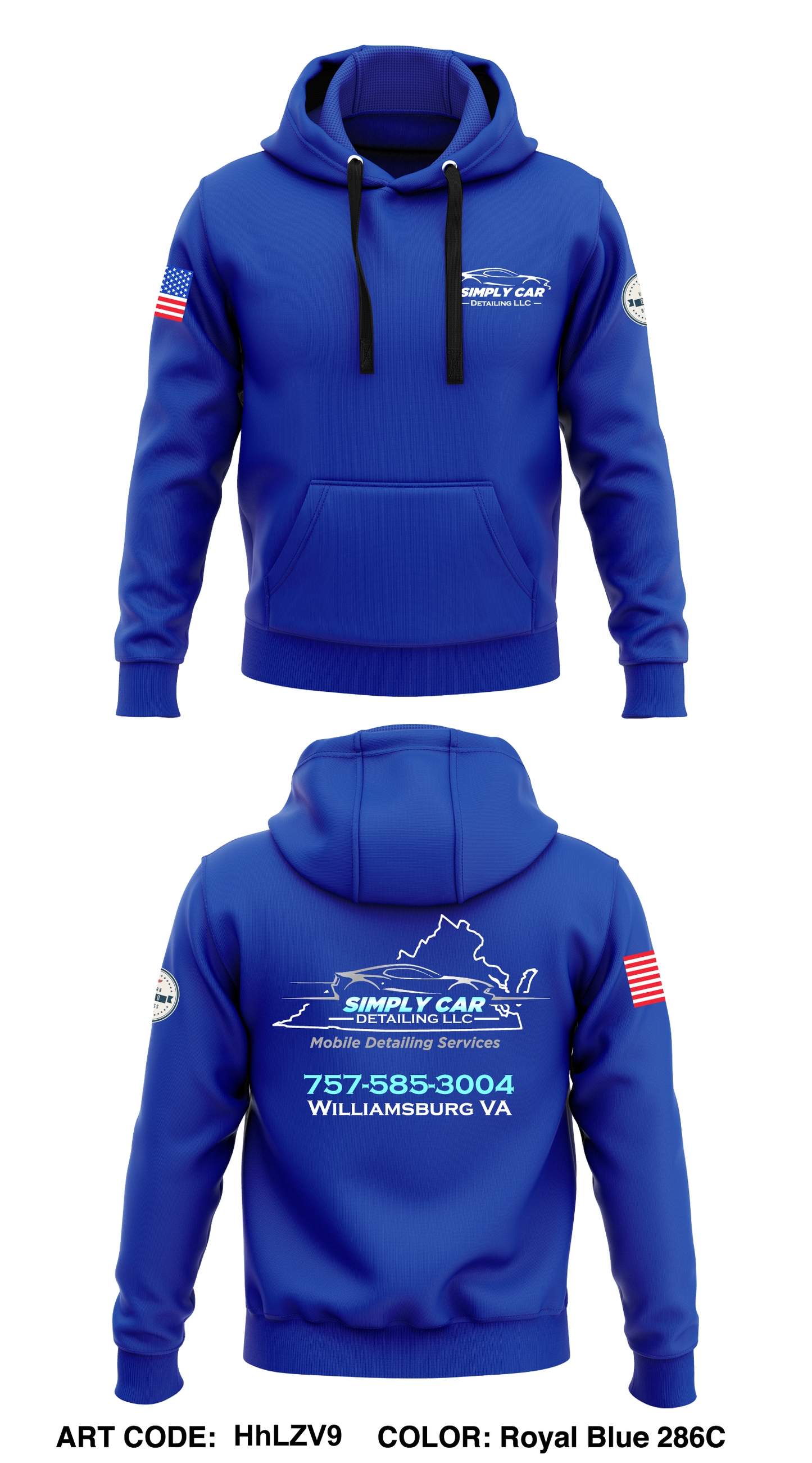 Simply Car Detailing LLC Core Men's Hooded Performance Sweatshirt - HhLZV9