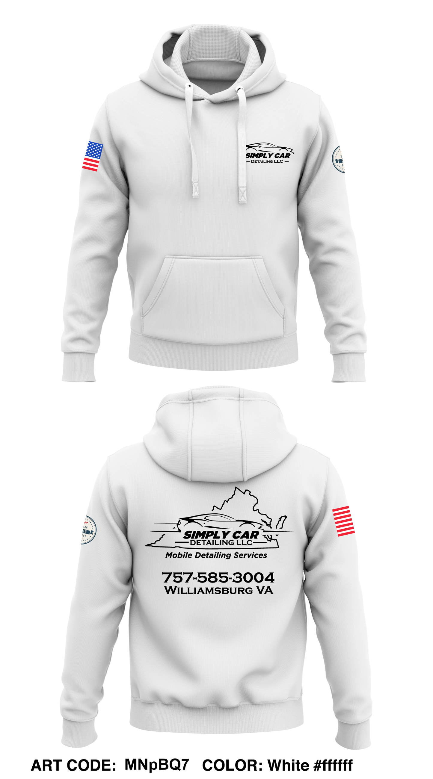 Simply Car Detailing LLC Core Men's Hooded Performance Sweatshirt - MNpBQ7