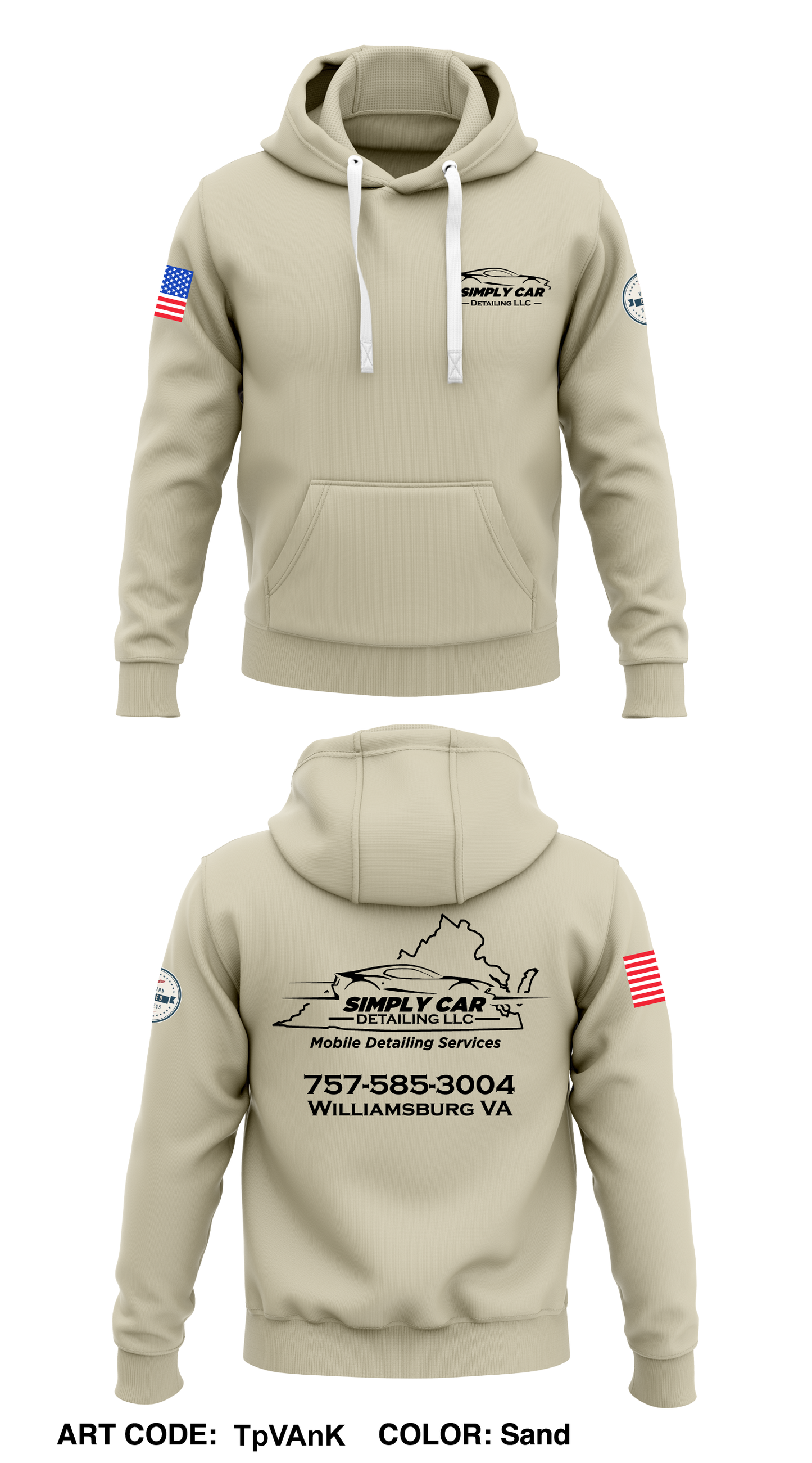 Simply Car Detailing LLC Core Men's Hooded Performance Sweatshirt - TpVAnK