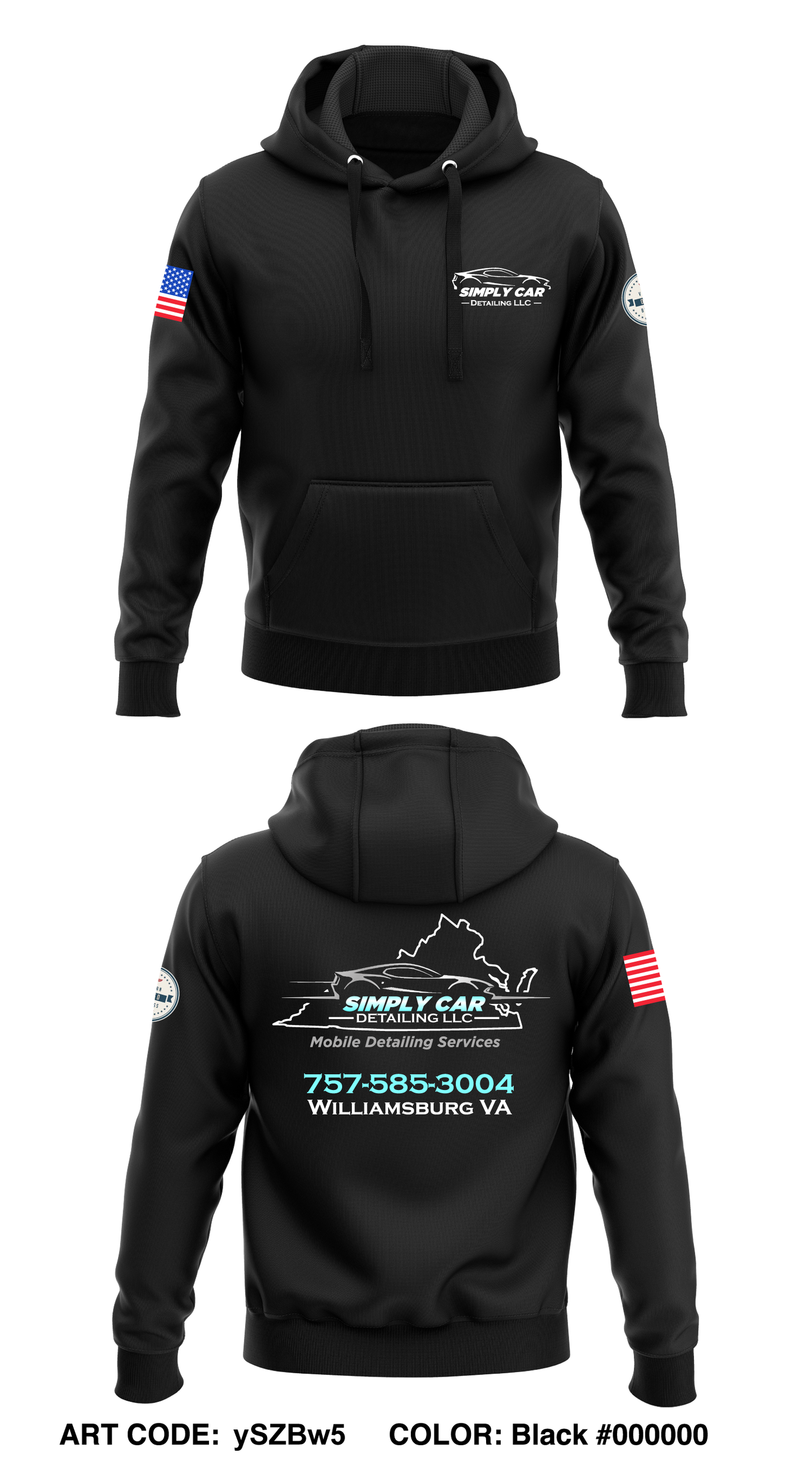 Simply Car Detailing LLC Core Men's Hooded Performance Sweatshirt - ySZBw5