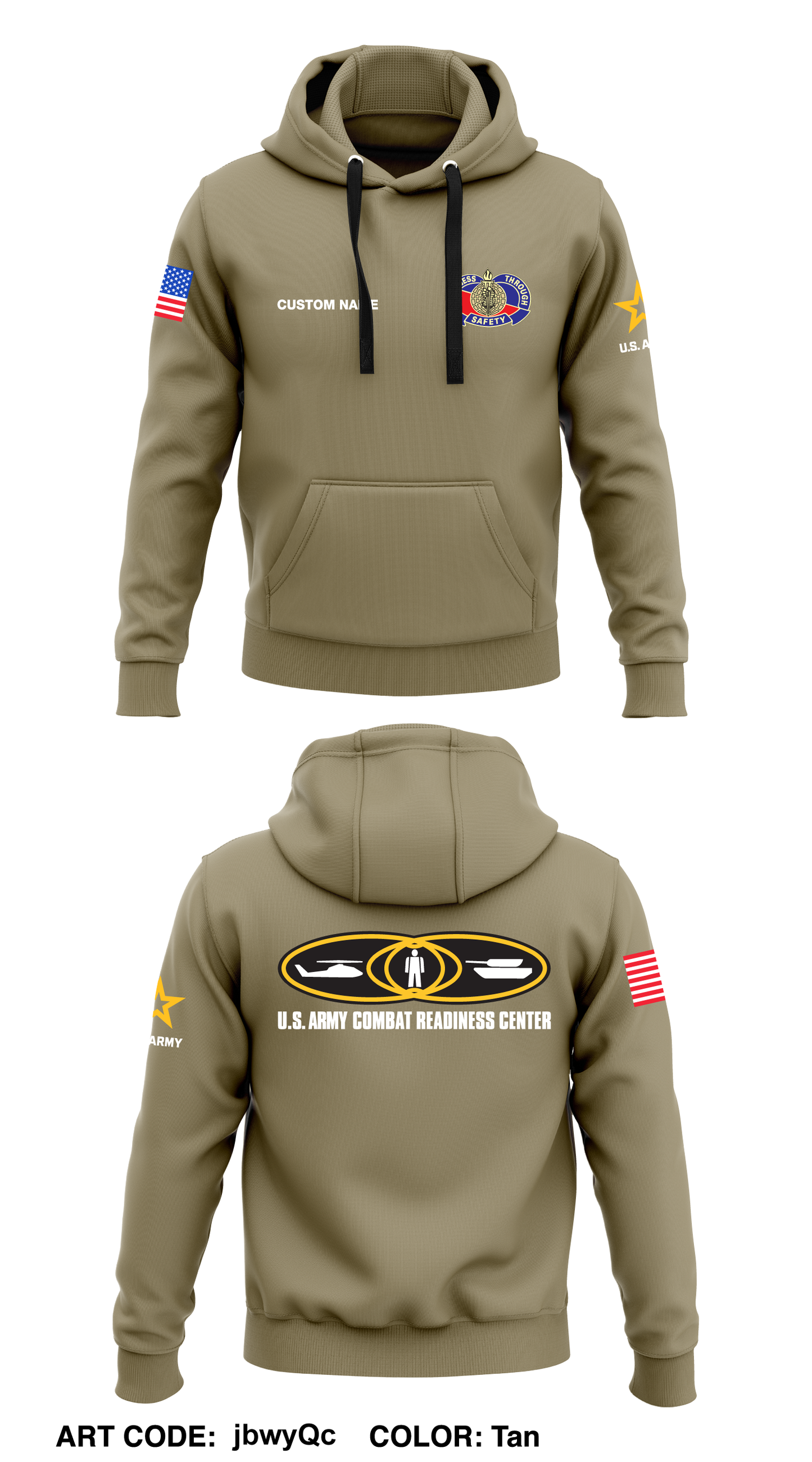 CUSTOM USACRC Core Men's Hooded Performance Sweatshirt - jbwyQc