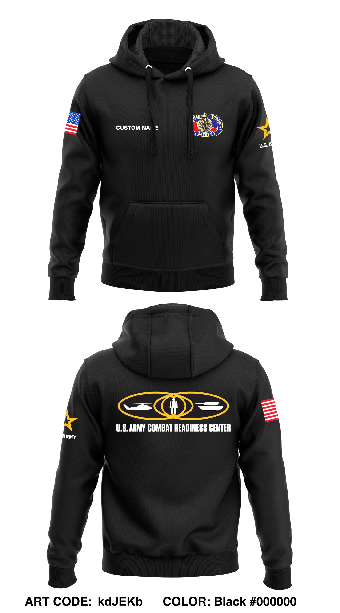 CUSTOM USACRC Core Men's Hooded Performance Sweatshirt - kdJEKb