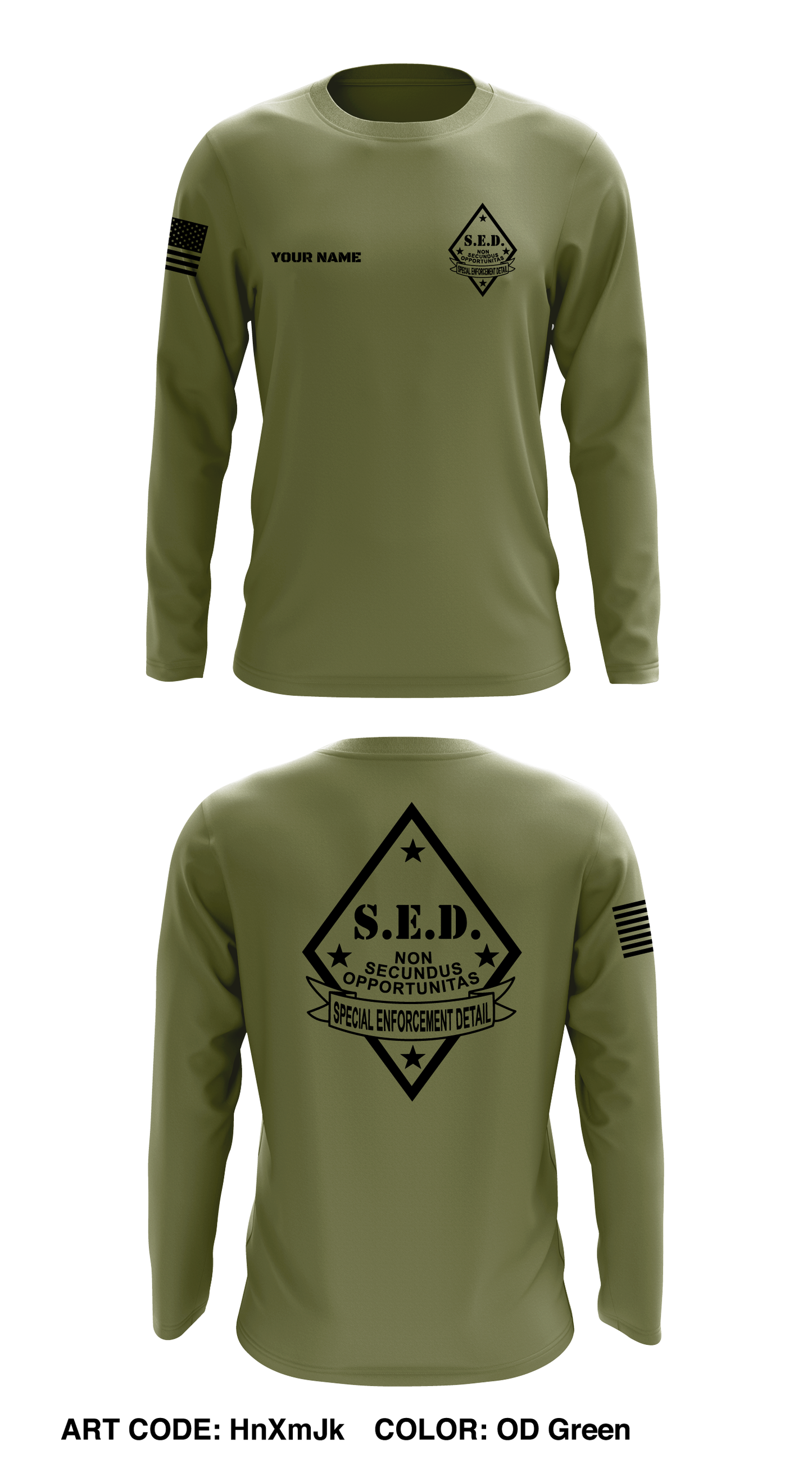 CUSTOM SED Store 1 Long Core Men's LS Performance Tee - HnXmJk