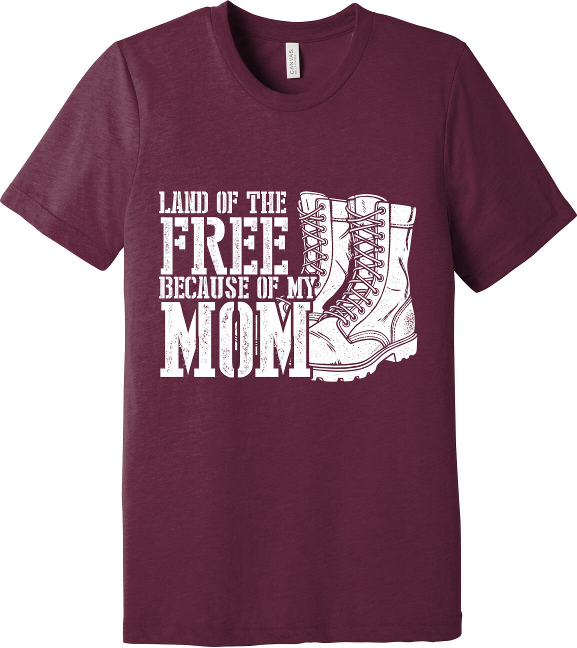 Emblem Comfort Unisex Triblend SS Tee - Because of Mom