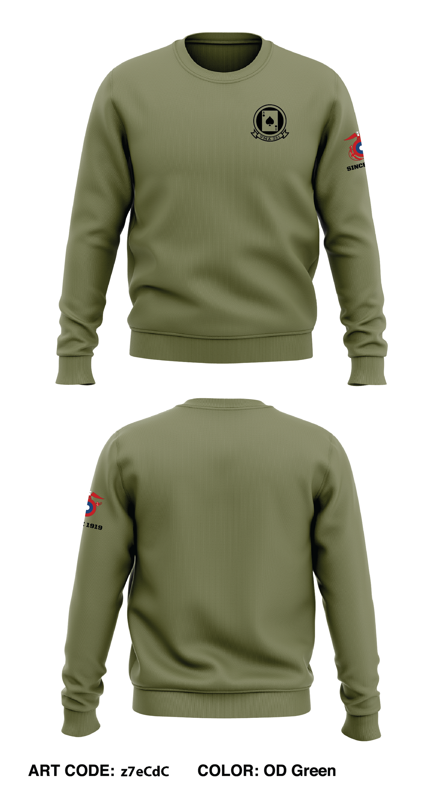 VA-231 Core Men's Crewneck Performance Sweatshirt - z7eCdC