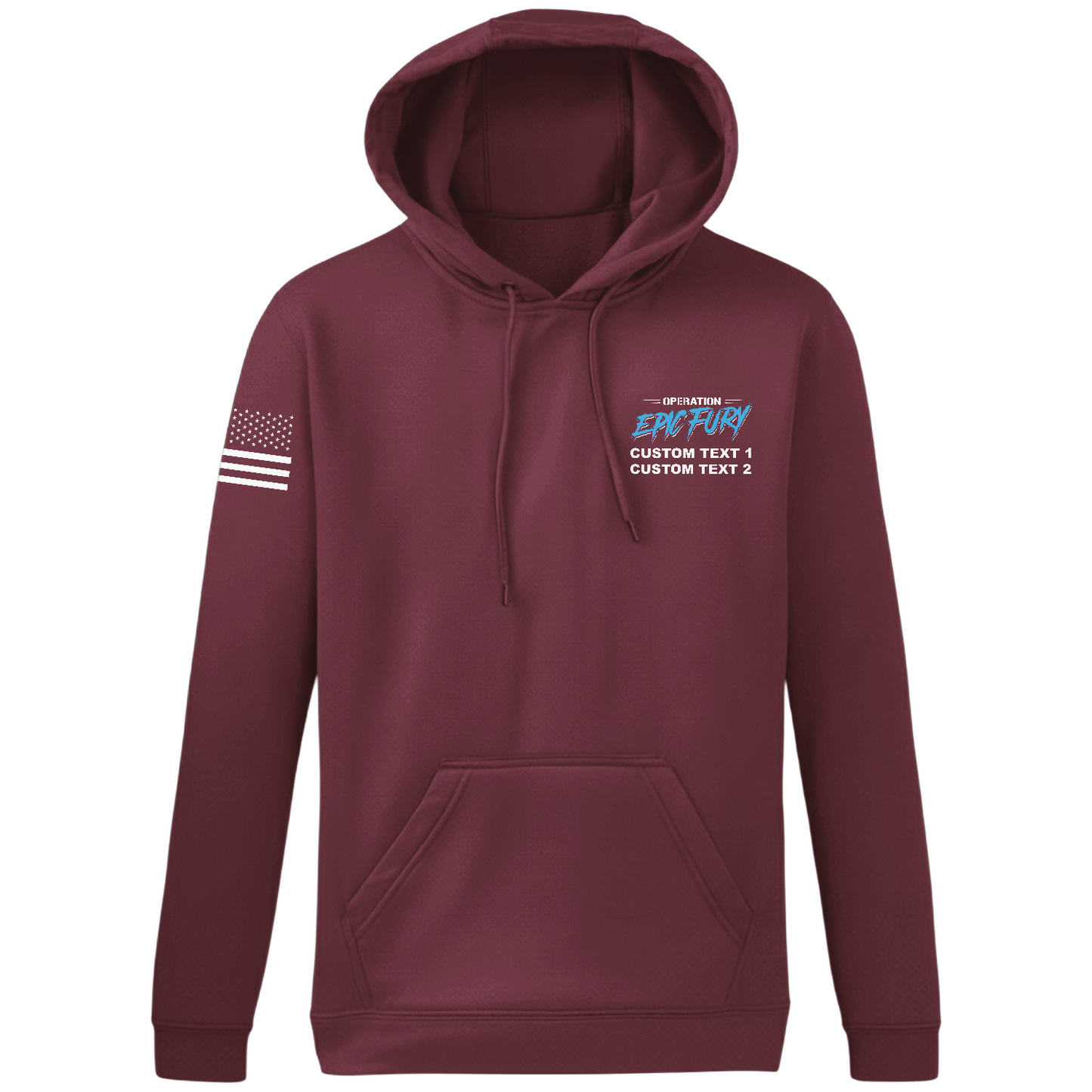 CUSTOM Operation Epic Fury Hi-Tech Performance Hoodie - Blueprint