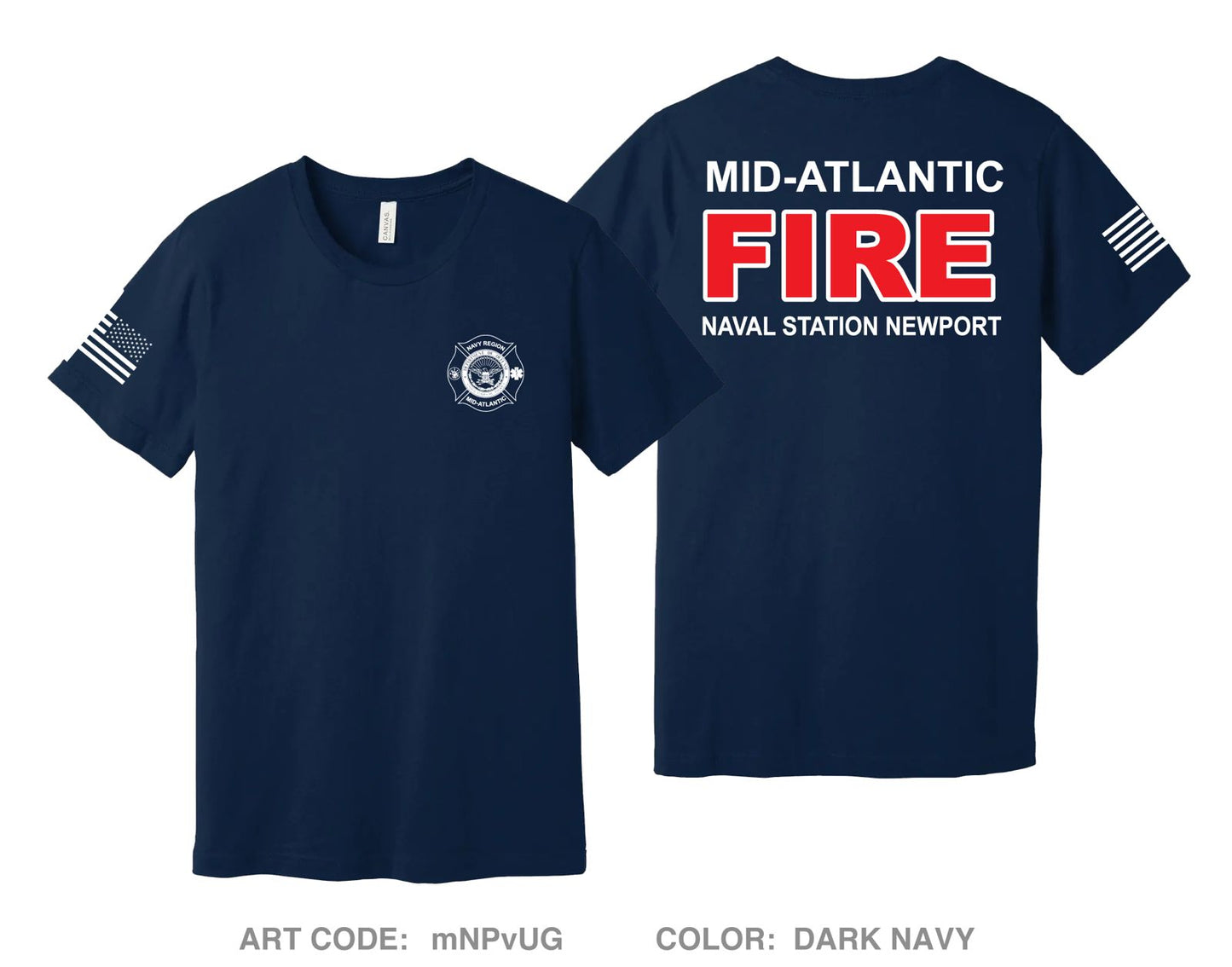 Naval Station Newport Fire and Emergency Comfort Unisex Cotton SS Tee - mNPvUG
