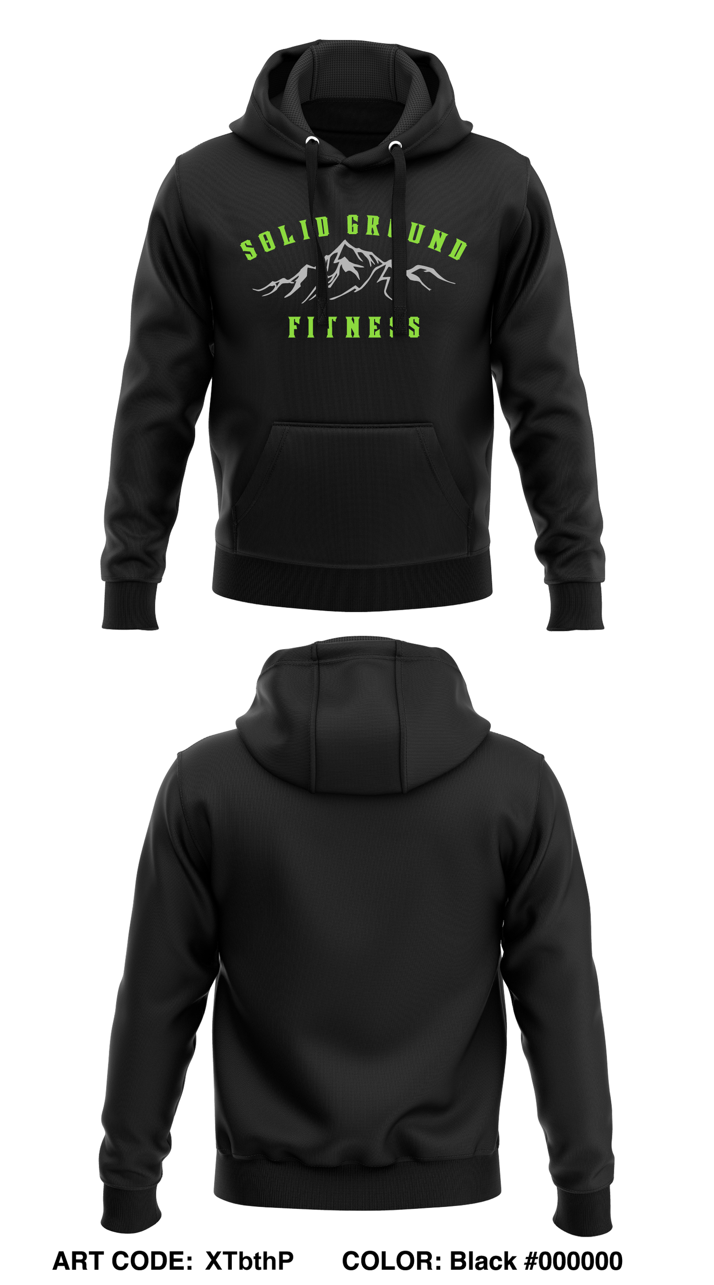 Solid Ground Fitness Core Men's Hooded Performance Sweatshirt - XTbthP