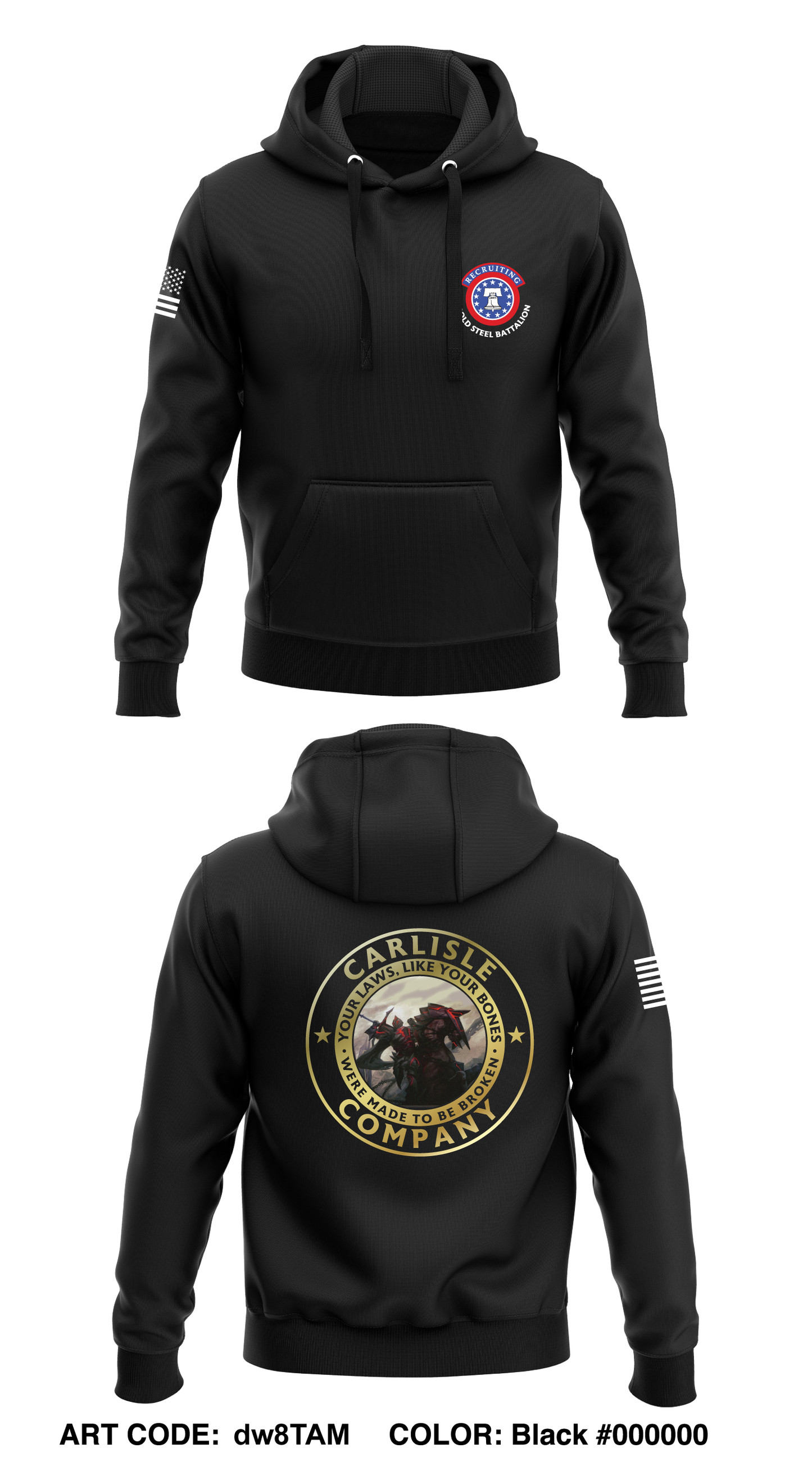 Carlisle Recruiting Company Core Men's Hooded Performance Sweatshirt - dw8TAM
