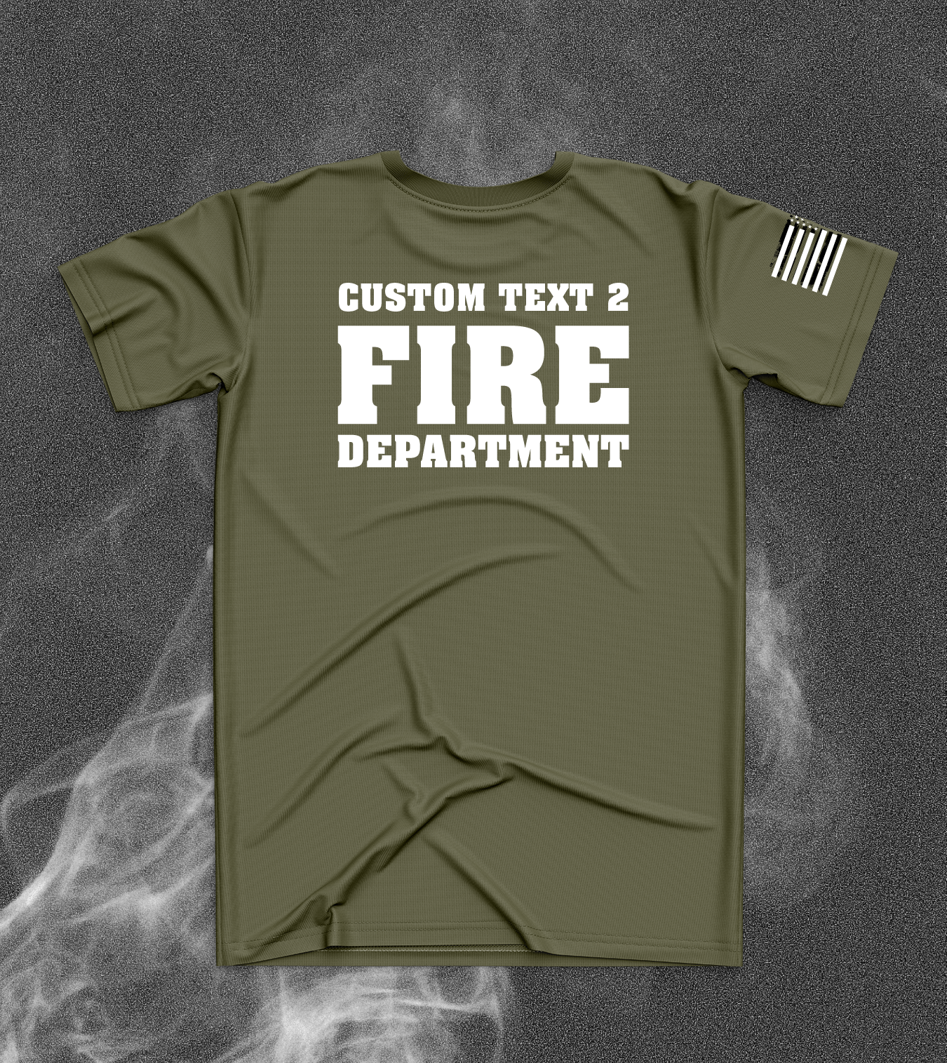 CUSTOM Emblem Core Men's SS Performance Tee - Fire