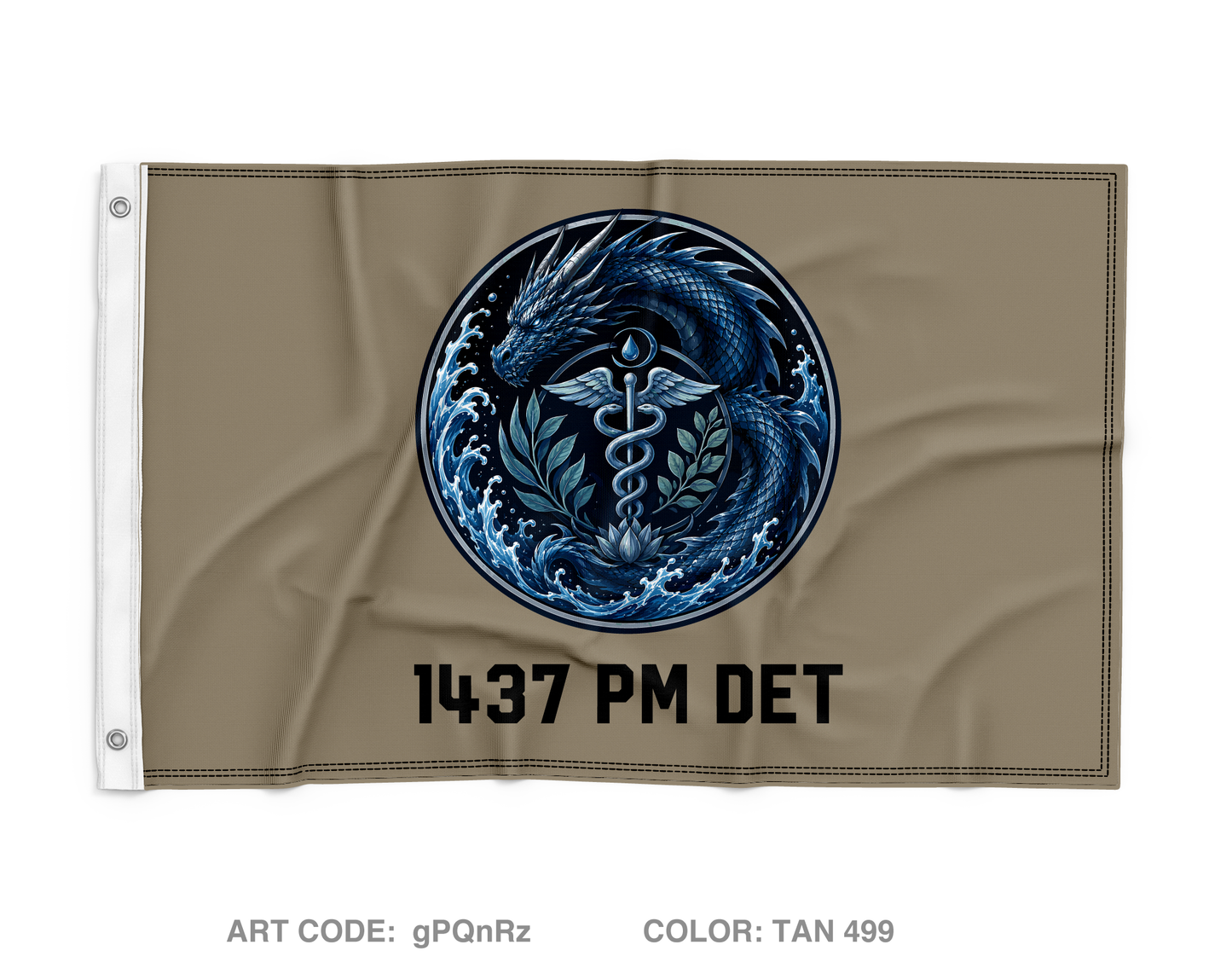 1437 PM DET Wall Flag - gPQnRz