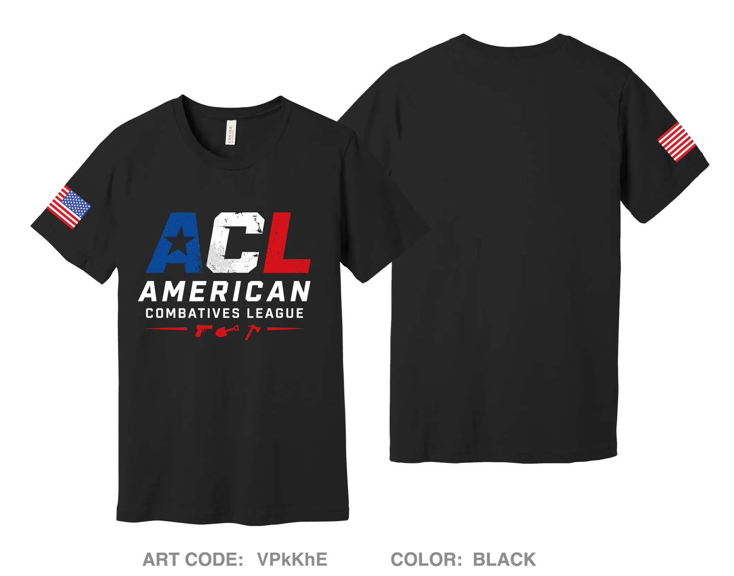 American Combatives League Comfort Unisex Cotton SS Tee - VPkKhE