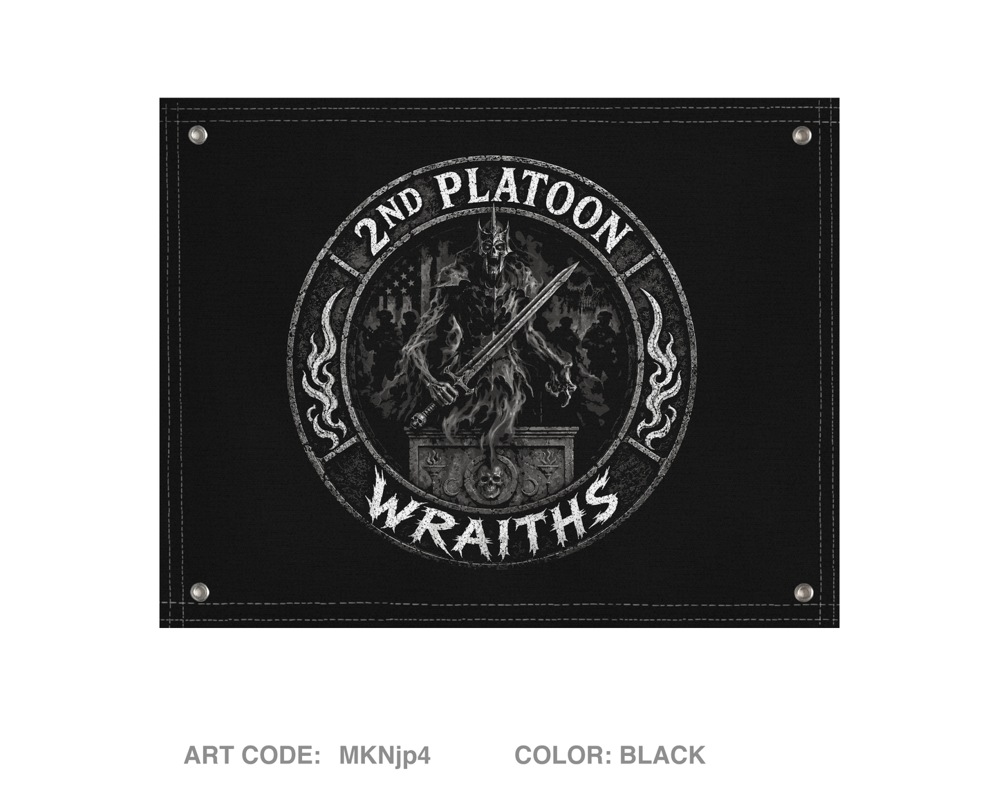 2nd PLT, C co, 1-63 AR BN Banner Flag - MKNjp4