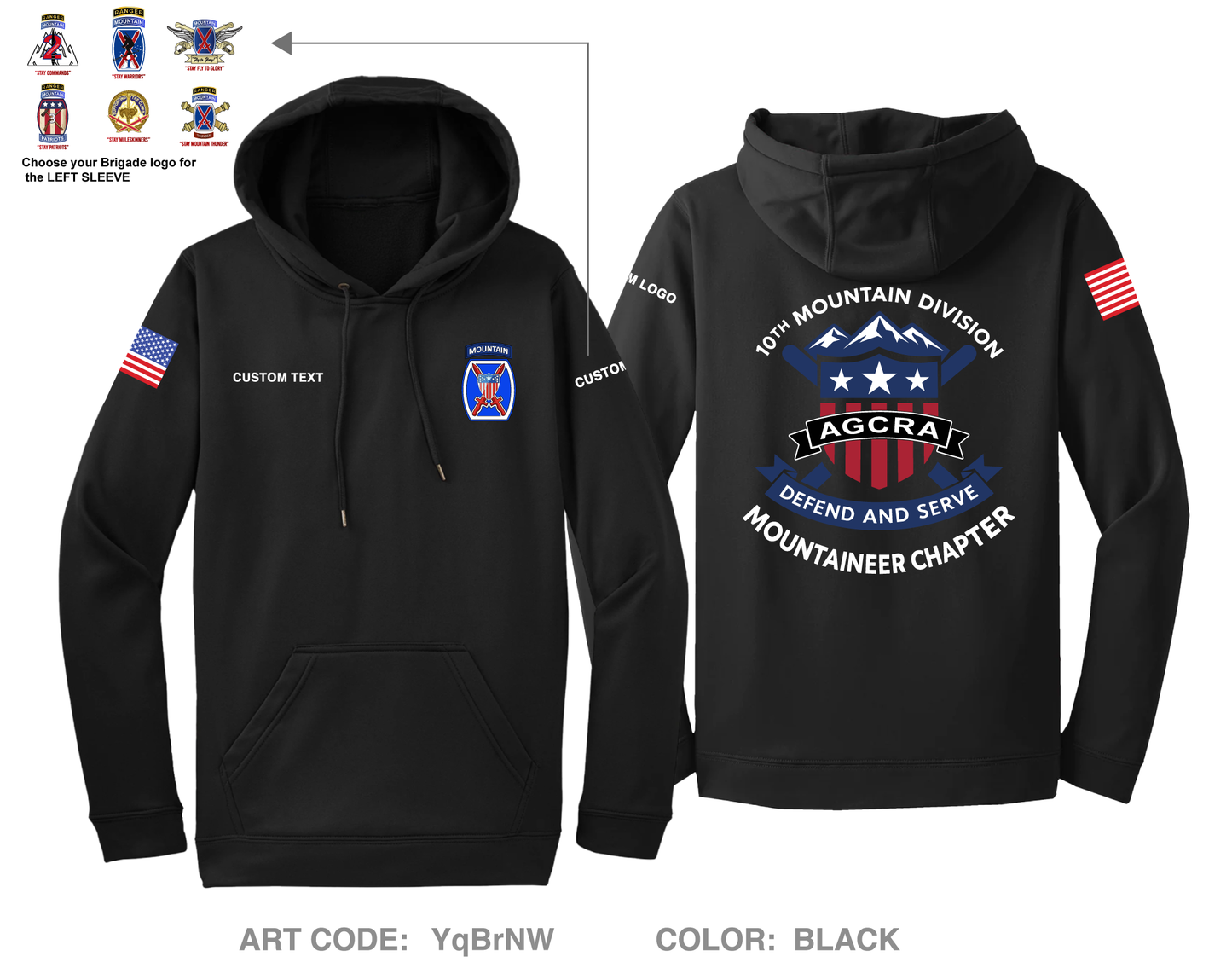 CUSTOM Mountaineer Agcra Hi-Tech Performance Hoodie - YqBrNW