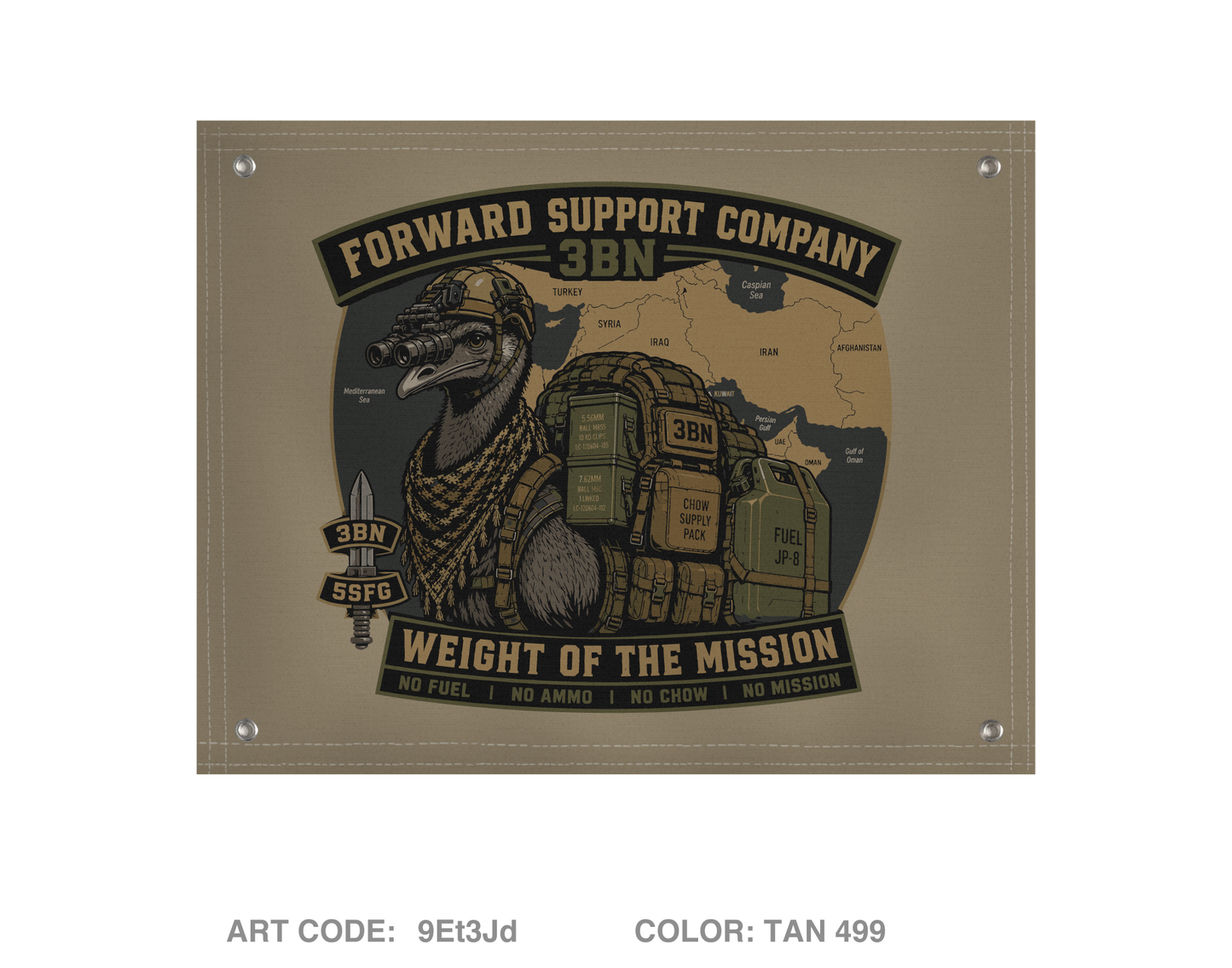 3BN, 5 SFG Banner Flag - 9Et3Jd