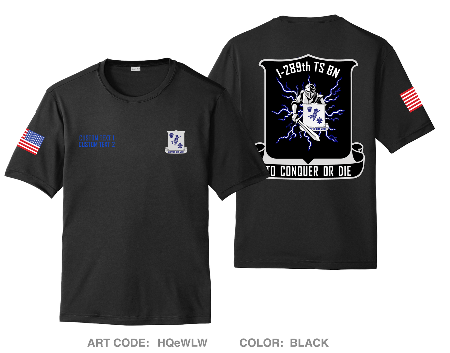 CUSTOM 1-289th TSBN Hi-Tech Performance Unisex SS Tee - HQeWLW