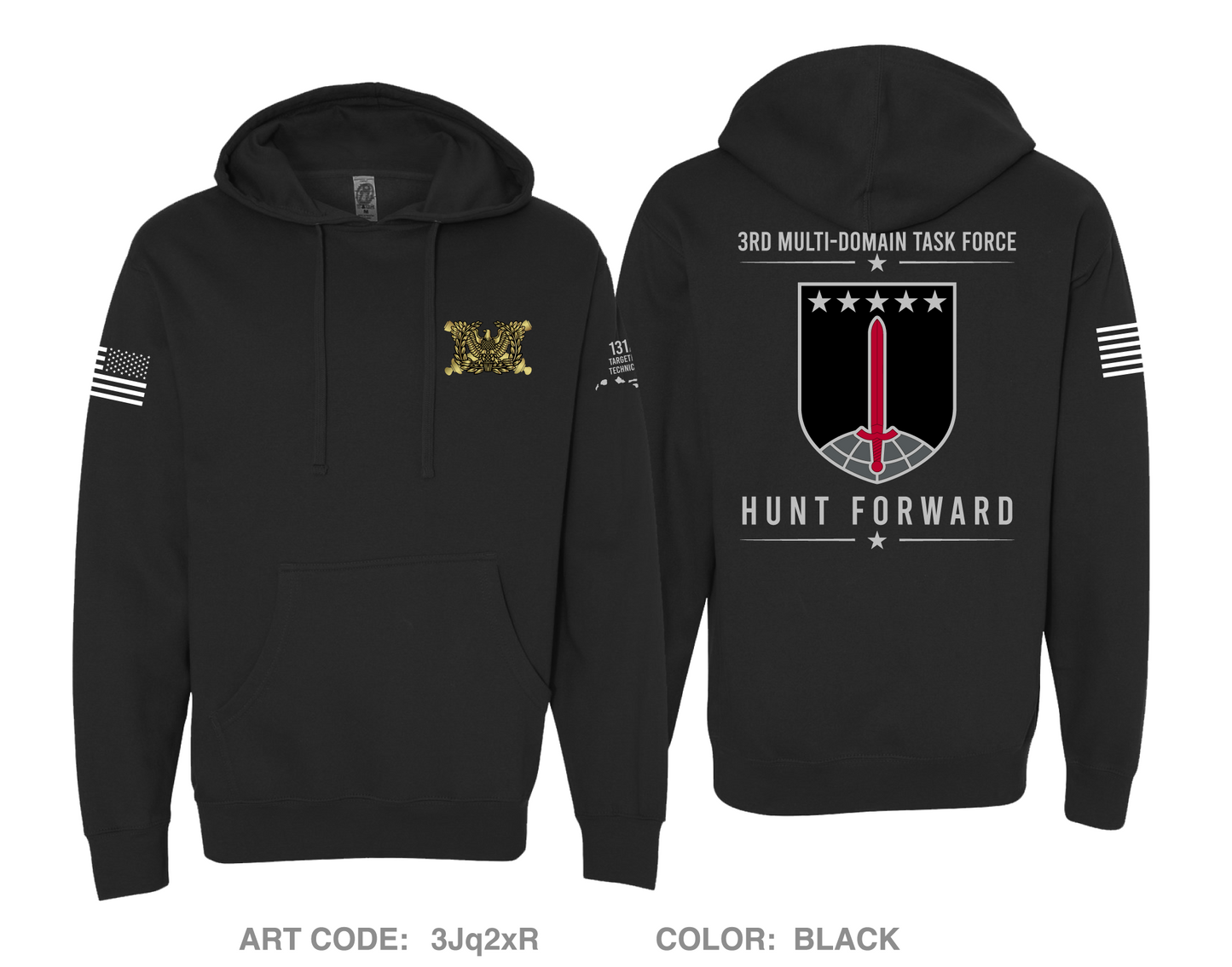 3rd Multi-Domain Task Force Comfort Unisex Hooded Sweatshirt - 3Jq2xR