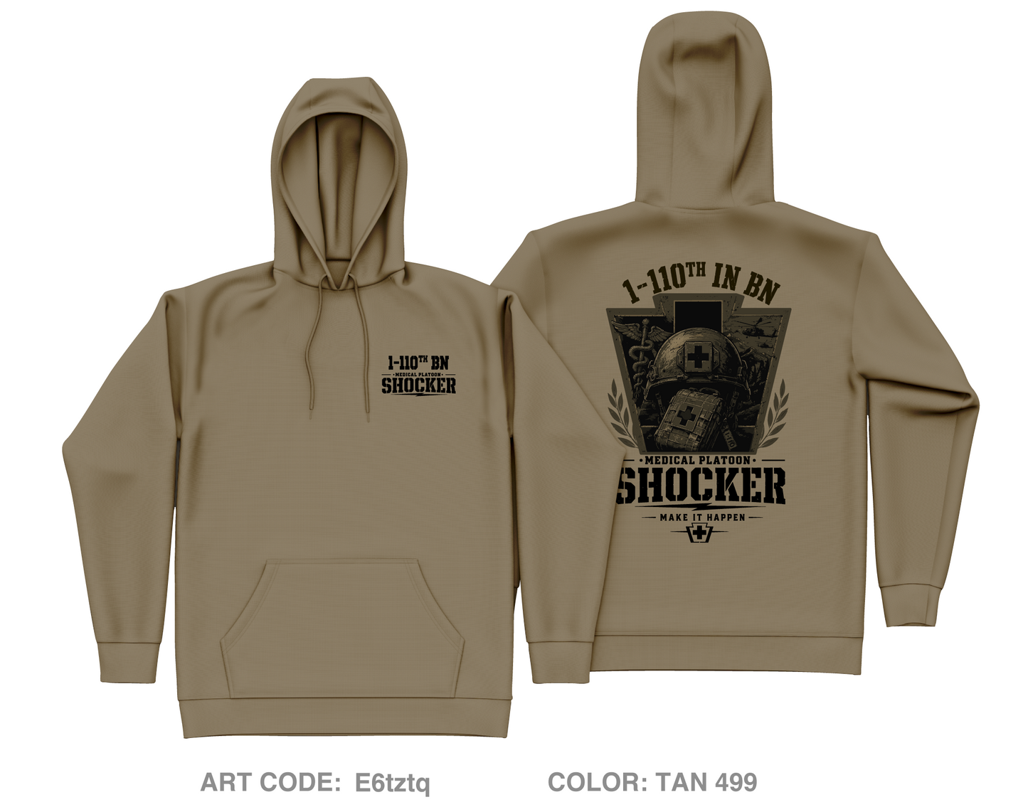 1-110th Core Men's Hooded Performance Sweatshirt - E6tztq