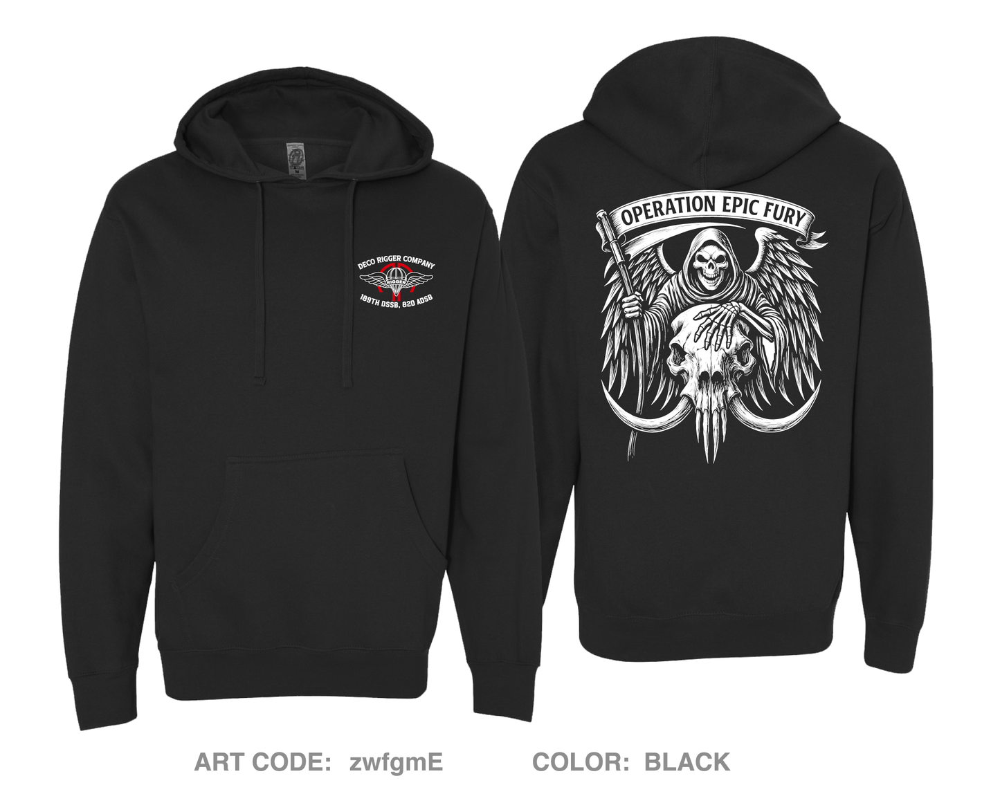 DECO Rigger Detachement Comfort Unisex Hooded Sweatshirt - zwfgmE