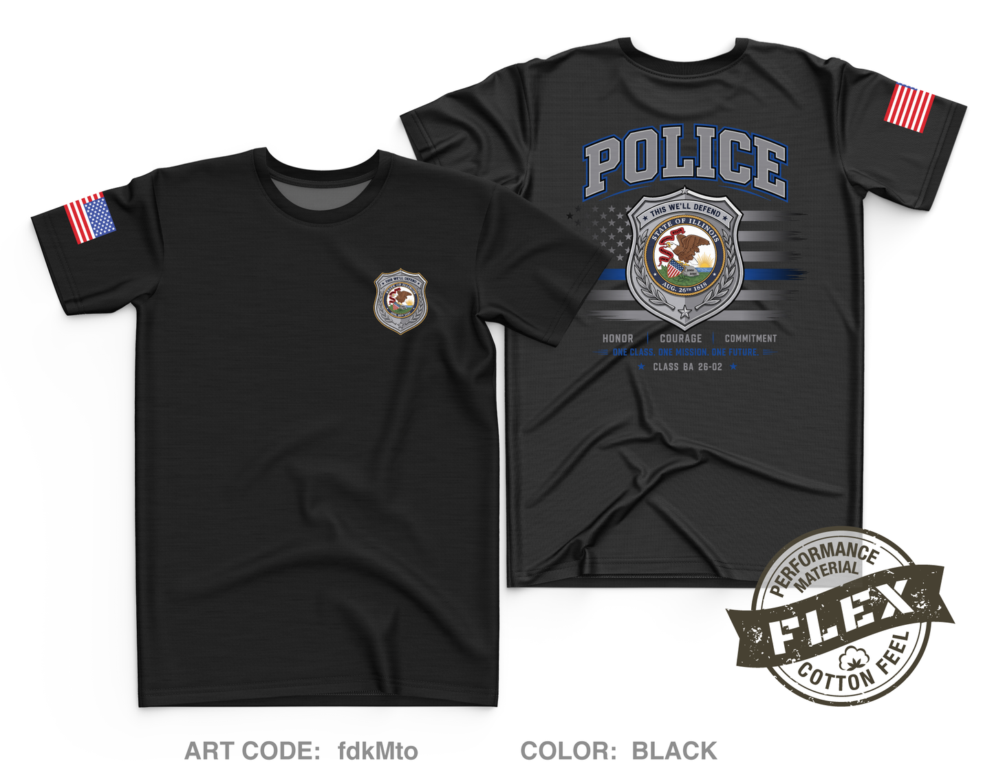 Class BA 26-02 Core Men's SS Flex Performance Tee - fdkMto