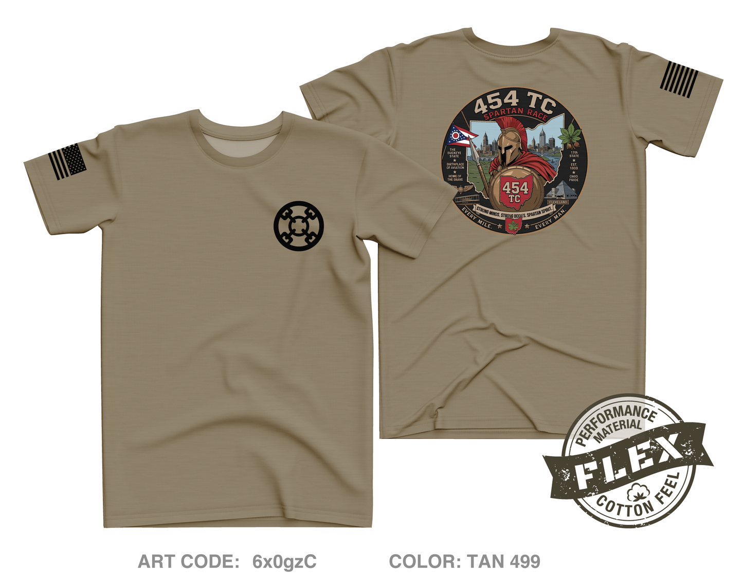 454th TC CO Core Men's SS Flex Performance Tee - 6x0gzC