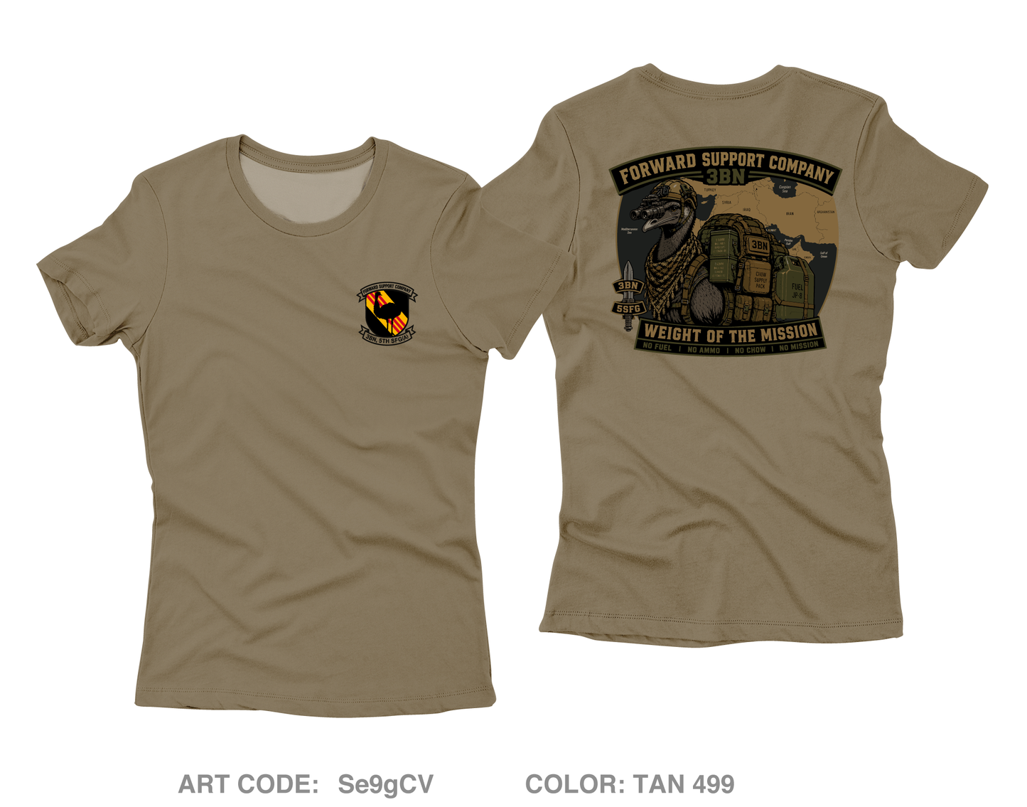 3BN, 5 SFG Core Women's SS Performance Tee - Se9gCV