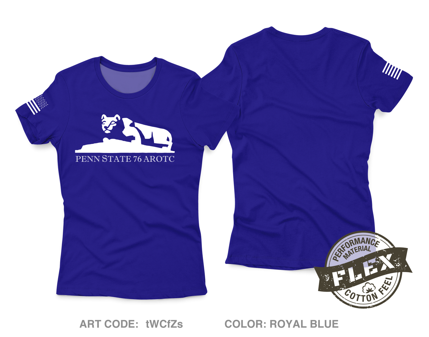 PSU76AROTC Core Women's SS Flex Performance Tee - tWCfZs