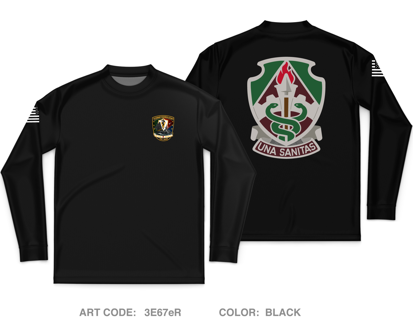 VRA Ft Bragg Core Men's LS Performance Tee - 3E67eR