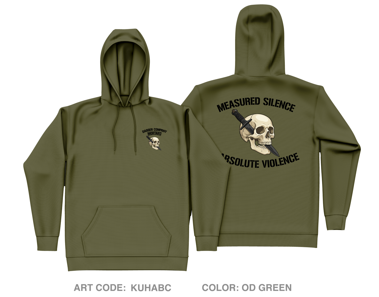 Dagger Company, 1-161 IN Core Men's Hooded Performance Sweatshirt - KUHABC
