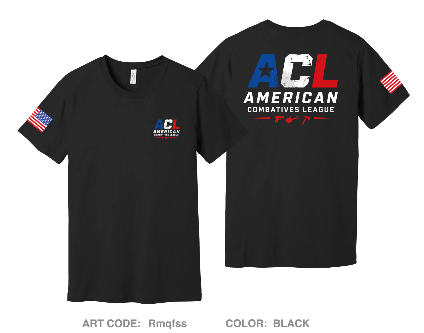 American Combatives League Comfort Unisex Cotton SS Tee - Rmqfss