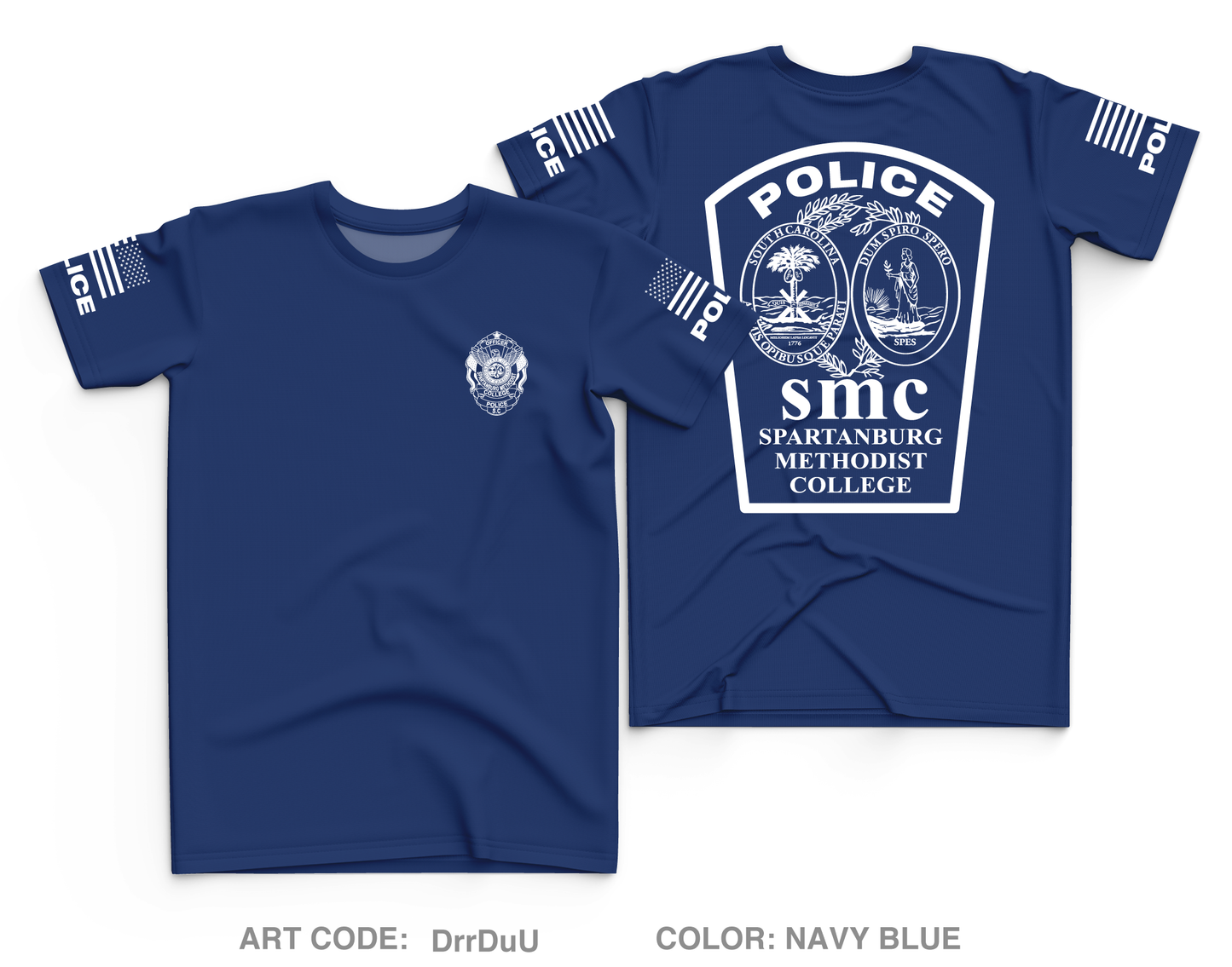 Spartanburg Methodist College Police Core Men's SS Performance Tee - DrrDuU