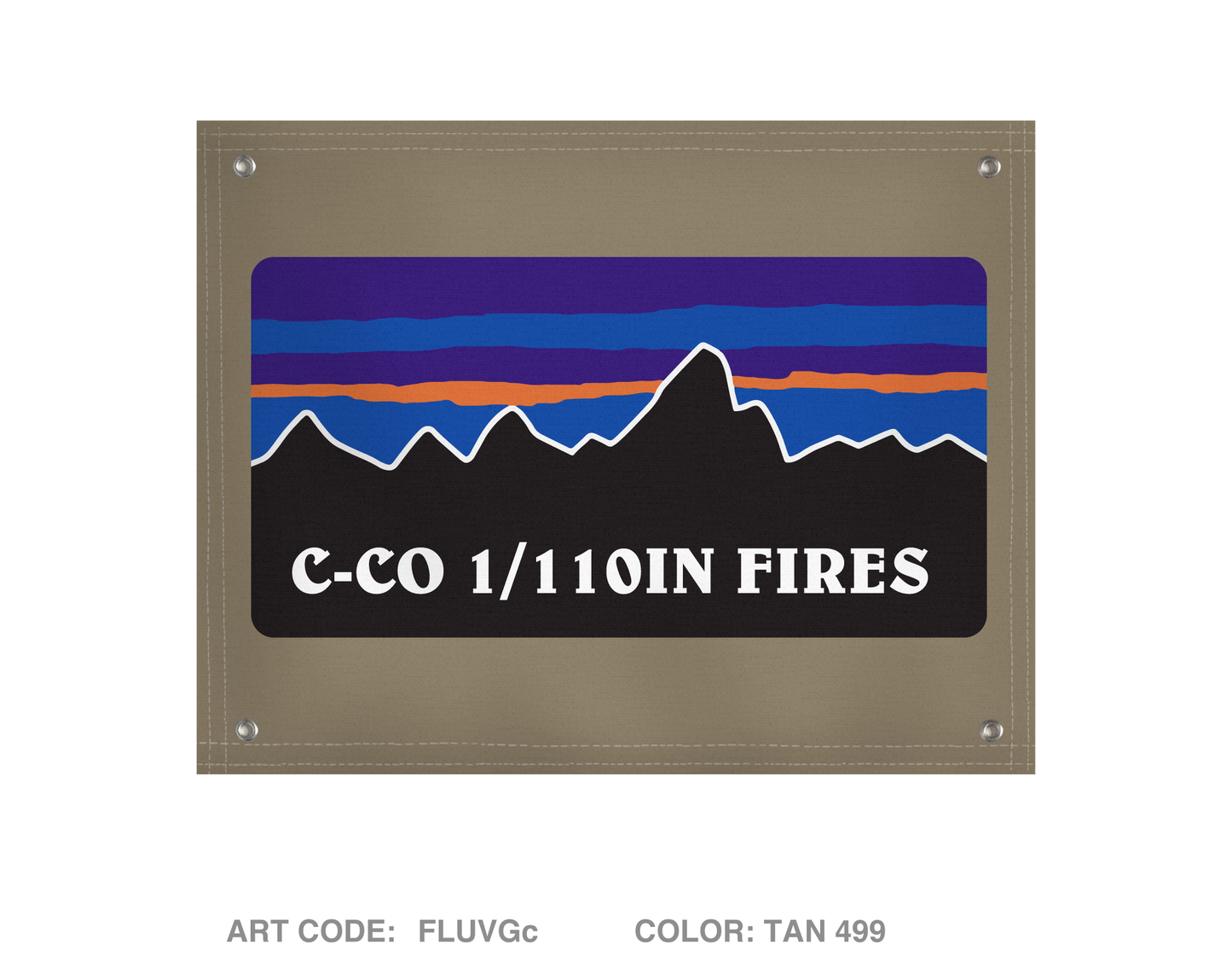 C-CO 1-110IN Banner Flag - FLUVGc