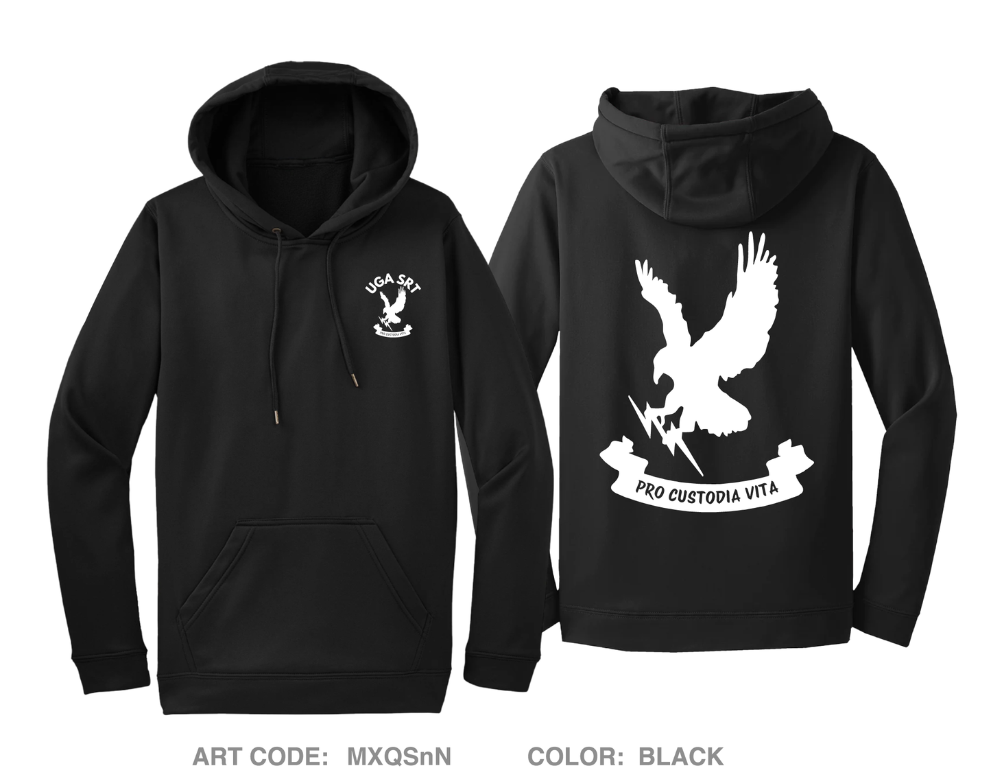 UGA Police Special Response Team Hi-Tech Performance Hoodie - MXQSnN