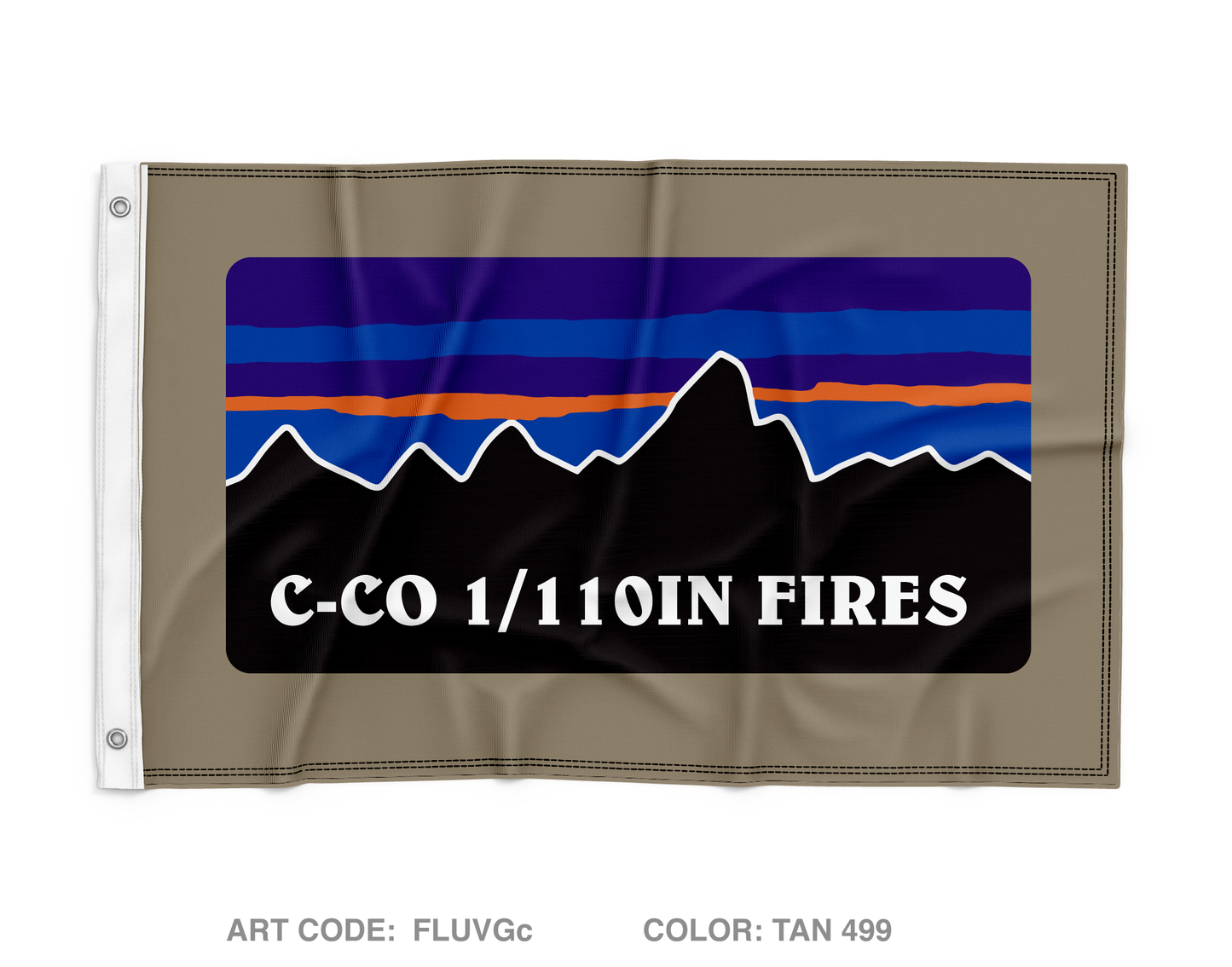 C-CO 1-110IN Wall Flag - FLUVGc