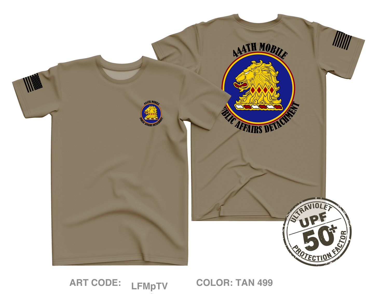 444th Mobile Public Affairs Detachment Core Men's UPF 50+ Performance SS Tee - LFMpTV