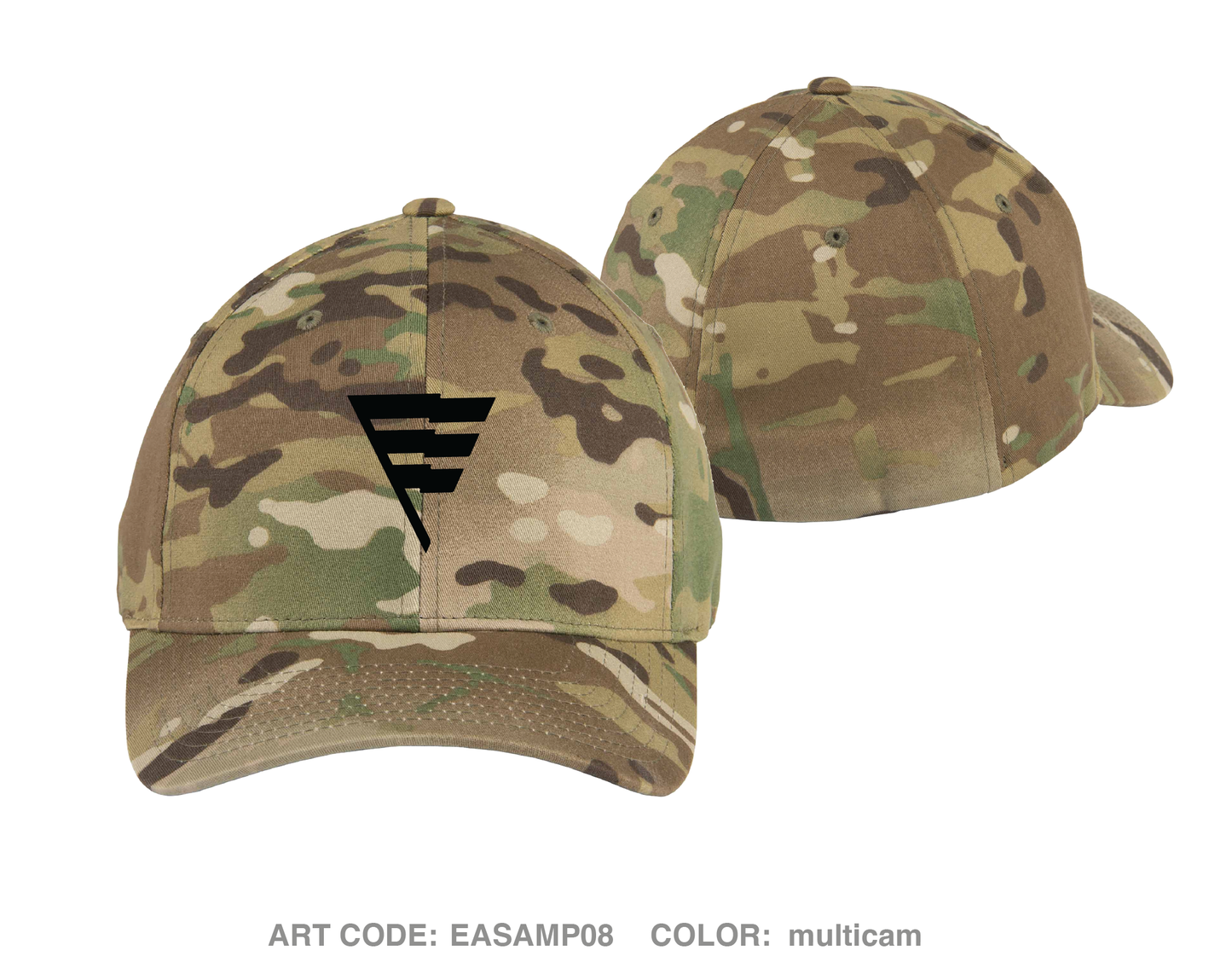 Emblem Test Collection Embroidered Flexfit Cap - EASAMP08 Multicam