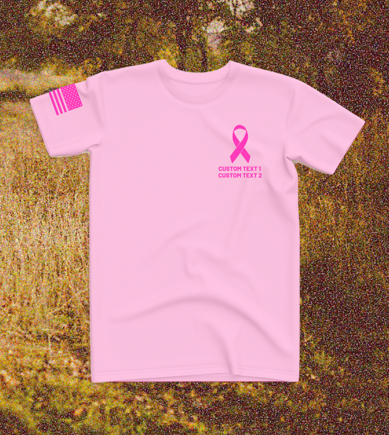 CUSTOM Breast Cancer Awareness Month Core Men's SS Performance Tee - Bomb Cancer